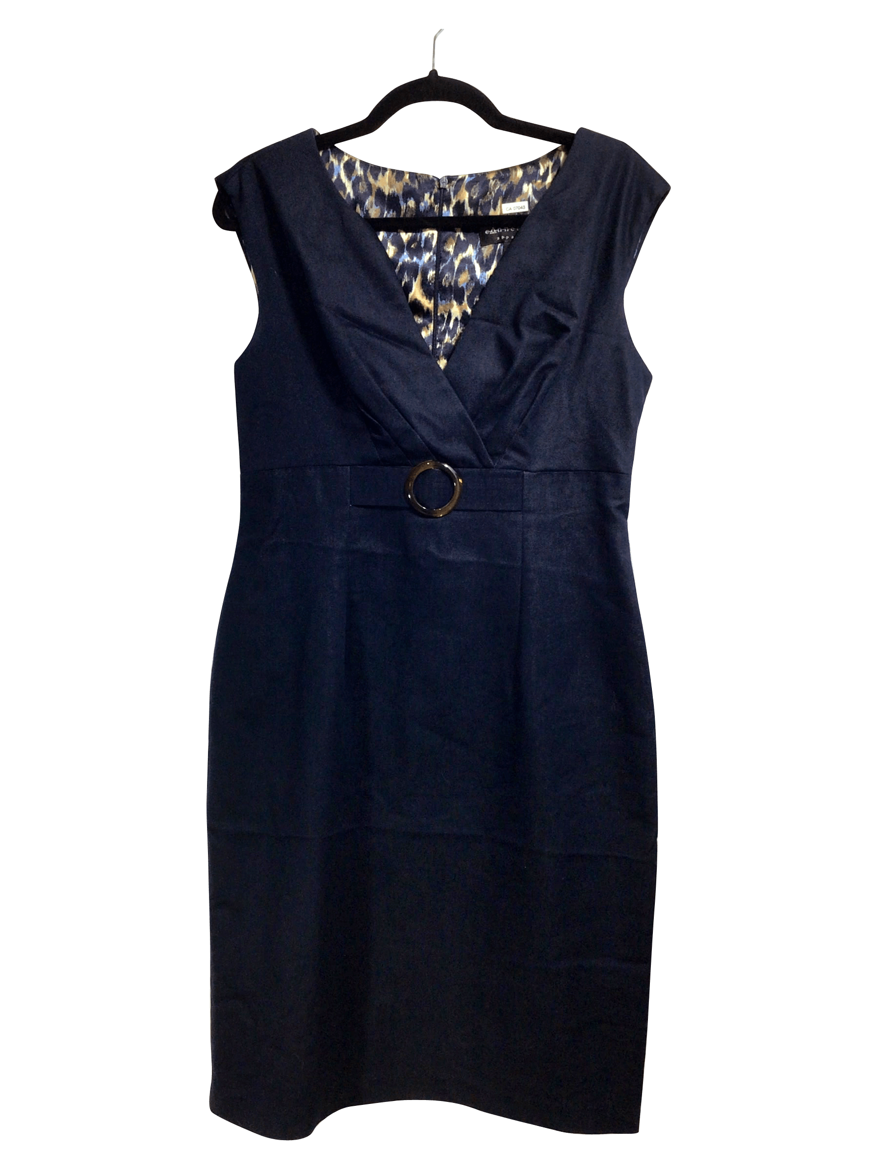 Stylish Connected Apparel Regular Fit Blue Midi Dress - Size 8