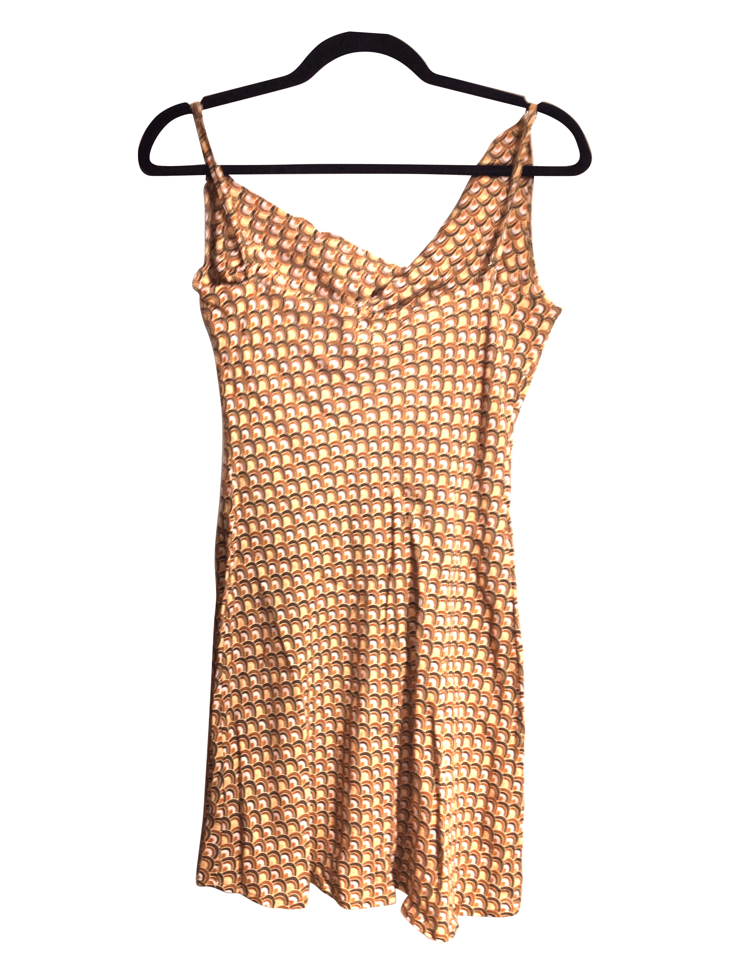 CHARLIE HOLIDAY Stylish Orange Women's Regular Fit Size 4 Mini Dress