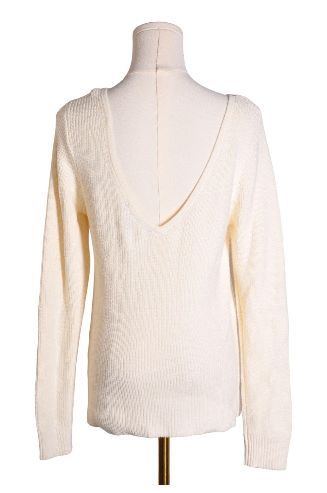 BANANA REPUBLIC Women's White Regular-Fit Long-Sleeved Crew Neck T-Shirts - Size XS