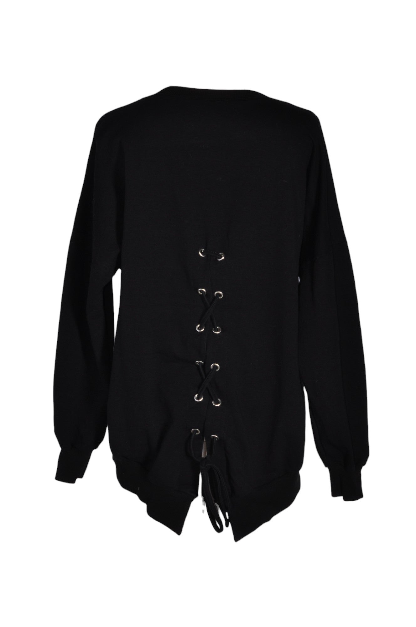 Stylish MILAN KISS Women's Regular Fit Black Sweatshirt - Size L