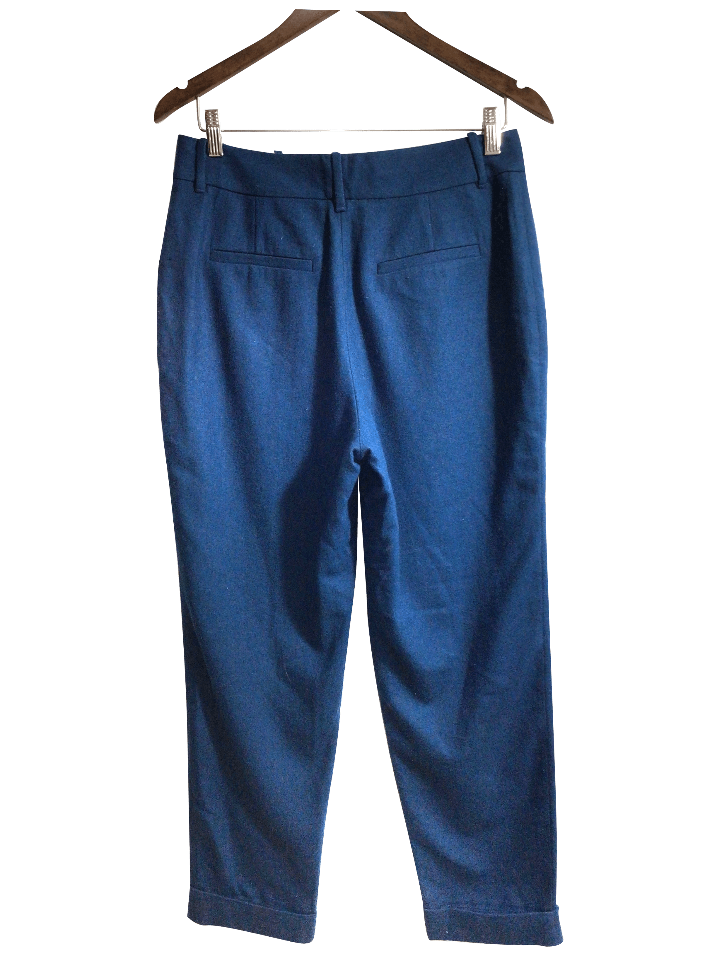 Stylish ICÔNE Blue Regular Fit Women's Work Pants - Size 8