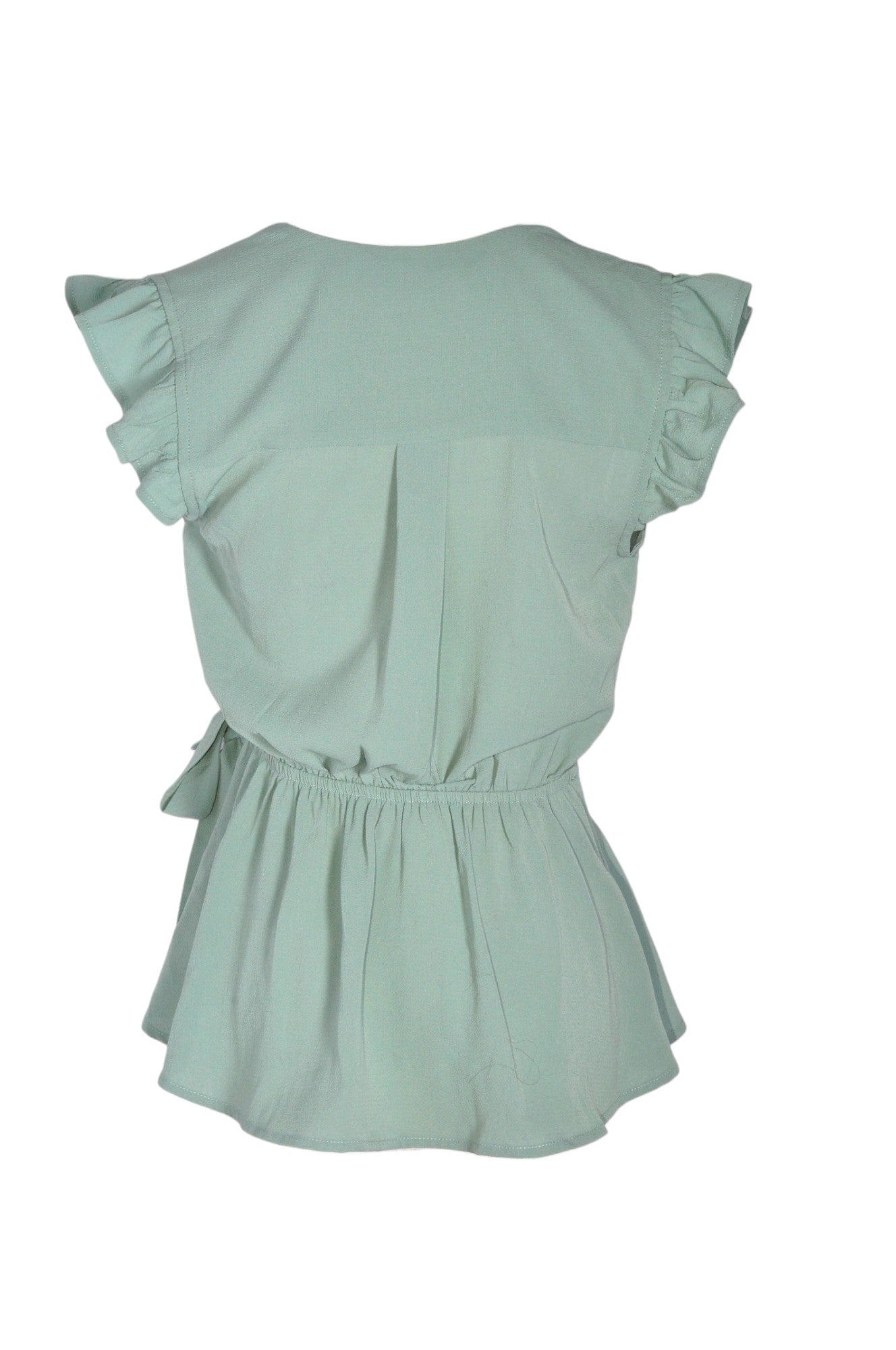 Stylish MONTEAU Green Regular-Fit Women's Blouse - Size S
