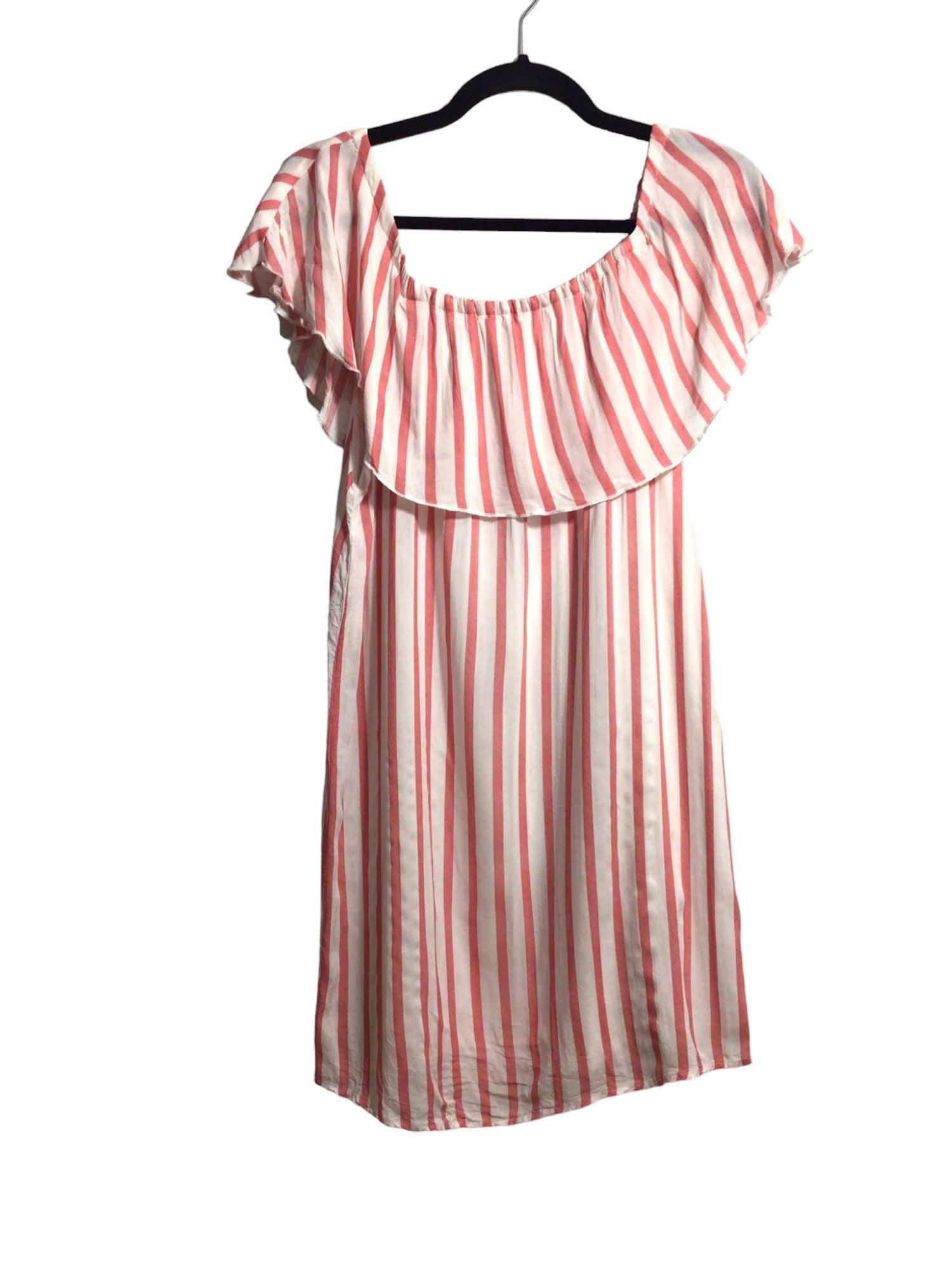 ONLY Second Hand Pink Regular Fit Women's Midi Dress - Size 40