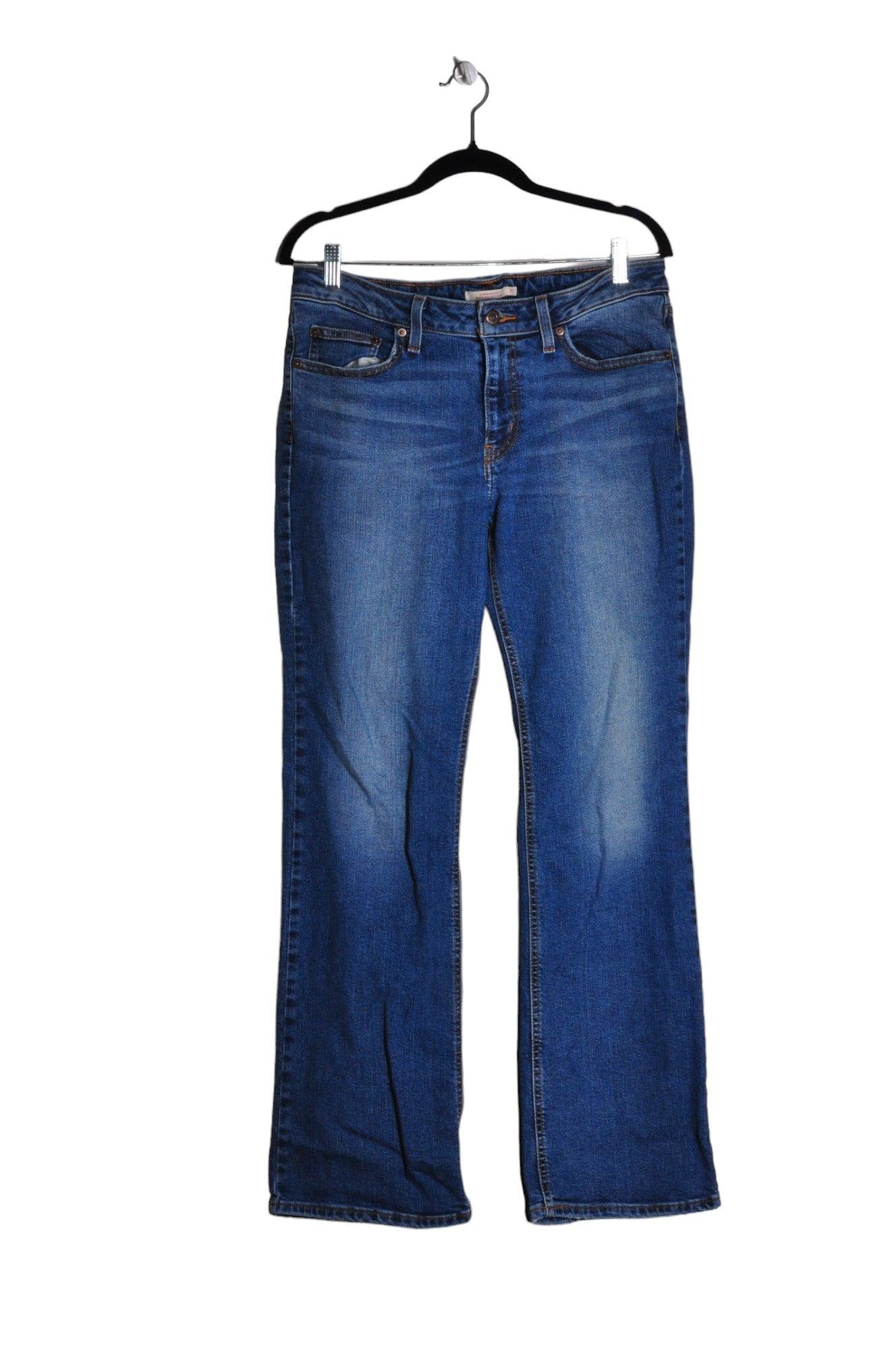 LEVI'S Stylish Second-Hand Women's Blue Regular-Fit Straight-Legged Jeans - Size 31x32