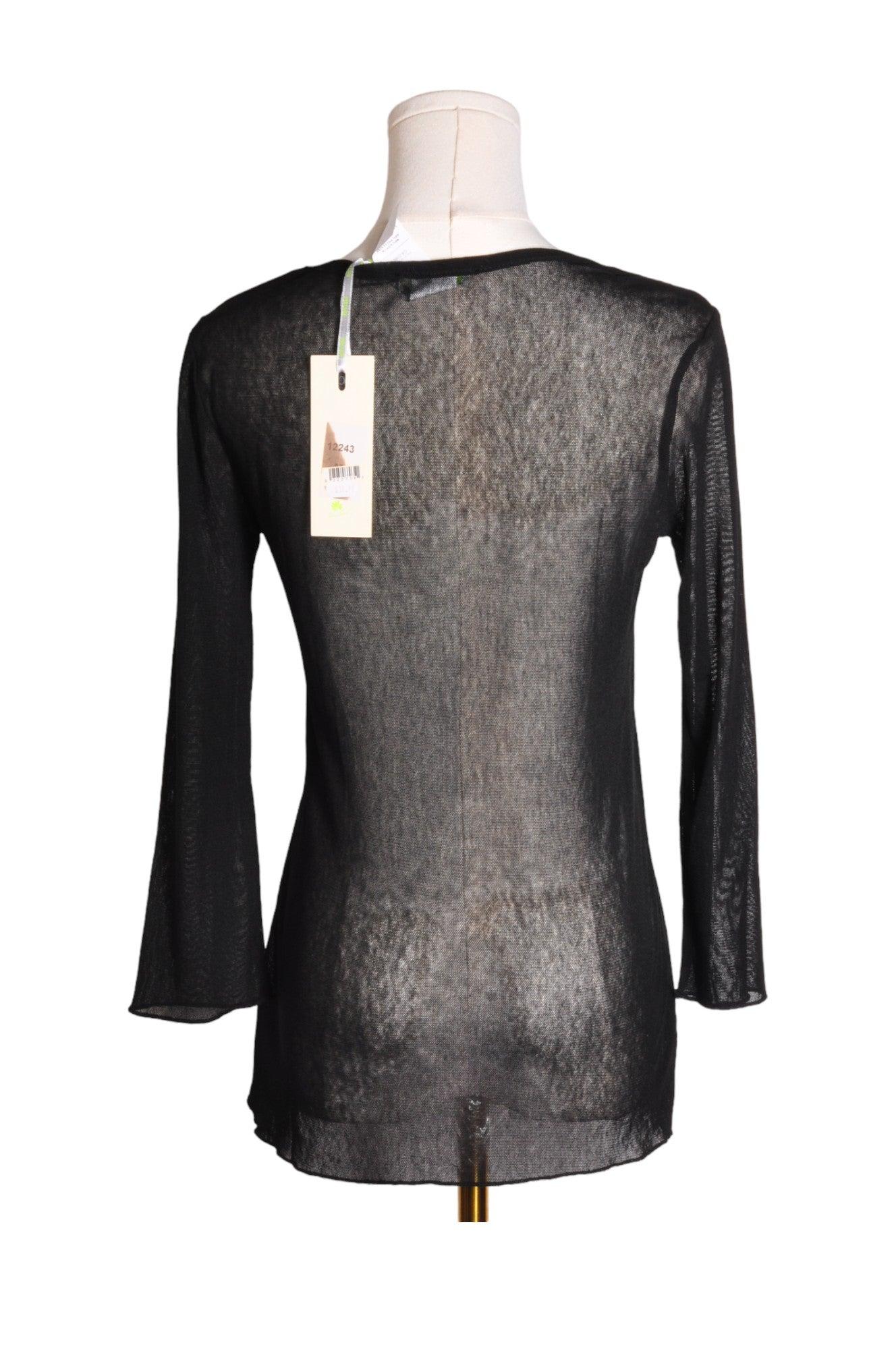 MICHAEL PHILLIPS Stylish Women's Regular-Fit Black Blouse - Size M