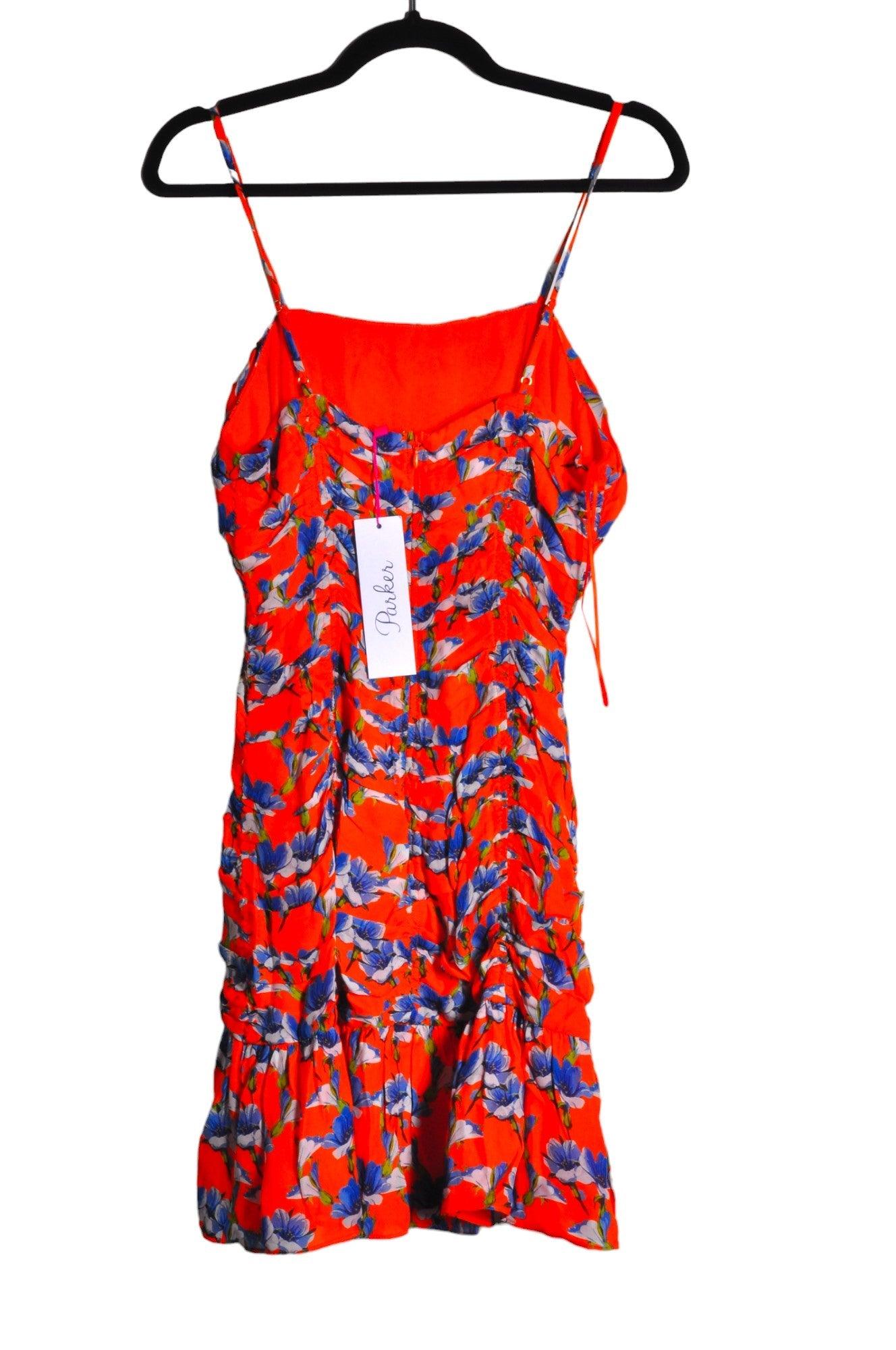 Stylish PARKER Orange Regular Fit Women's Shift Dress - Size 6