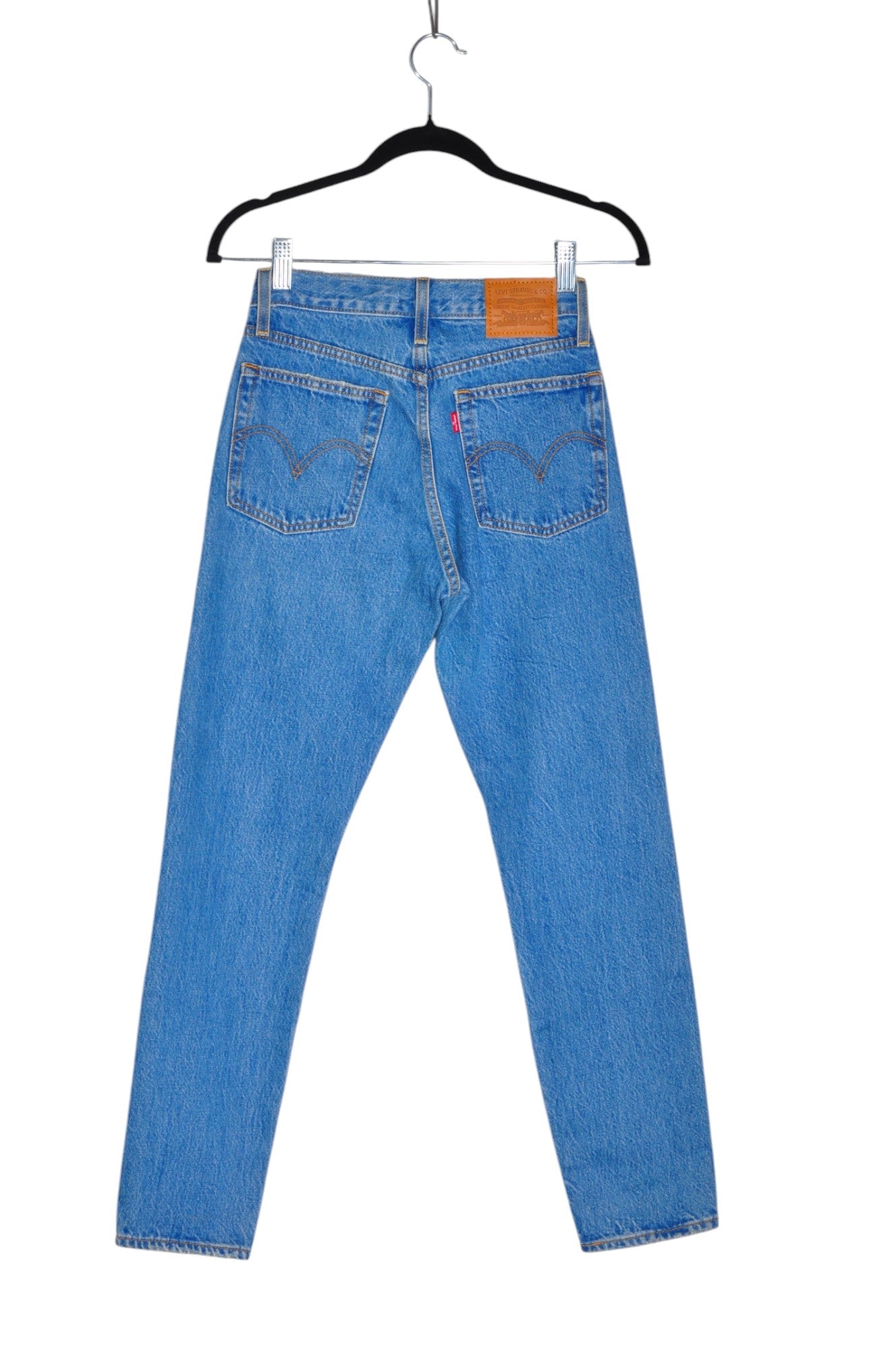 LEVI'S Second Hand Women's Blue Regular Fit Straight-Legged Jeans - Size 23