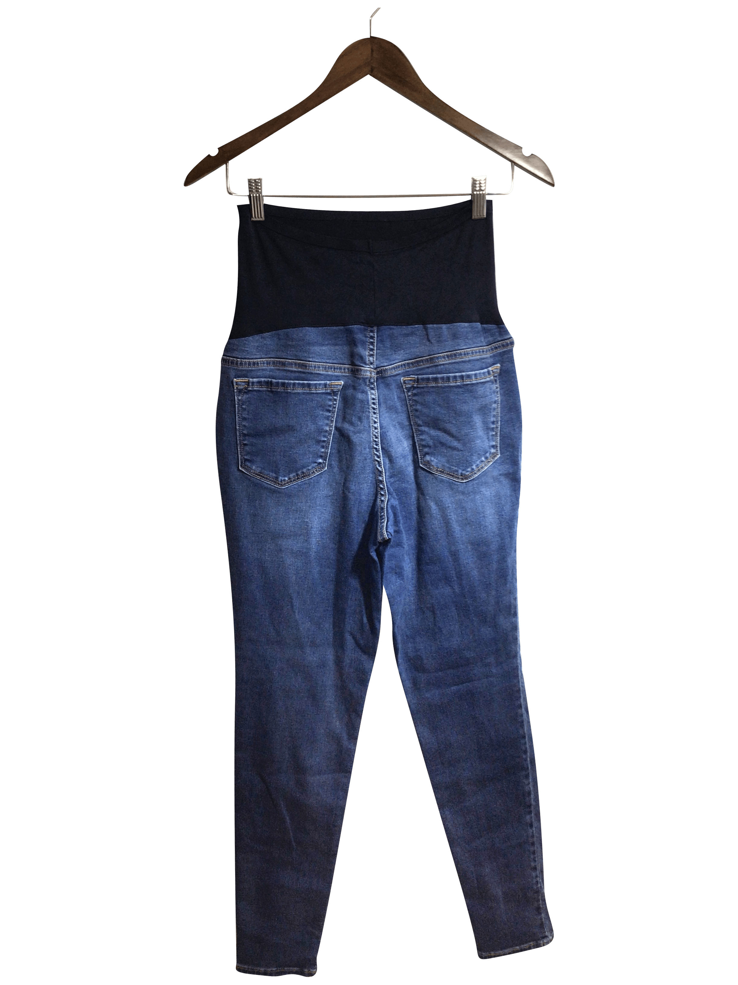 OLD NAVY Second-Hand Women's Blue Regular-Fit Straight-Legged Jeans - Size 8
