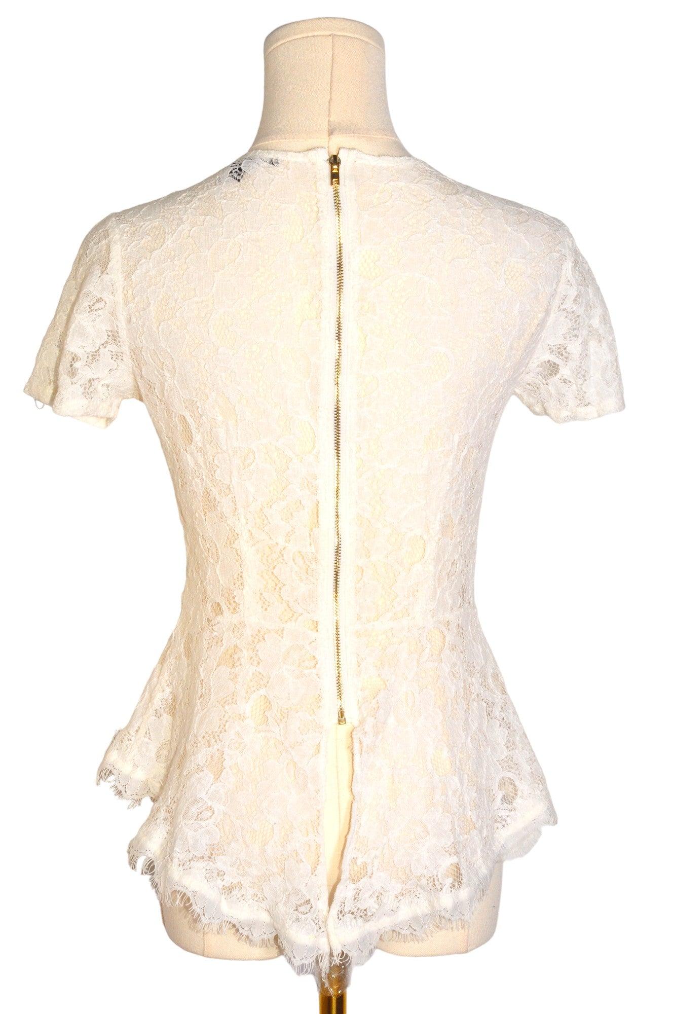 FOREVER 21 Stylish Women's White Regular-Fit Blouses - Size S