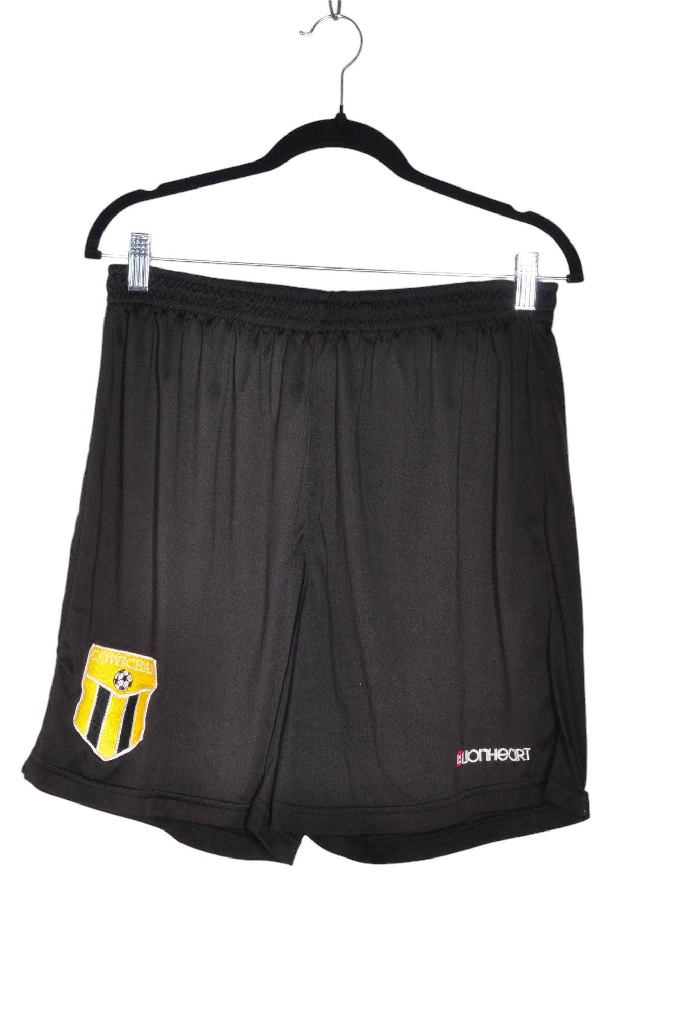 LION HEART Men's Stylish Black Regular Fit Activewear Shorts - Size L