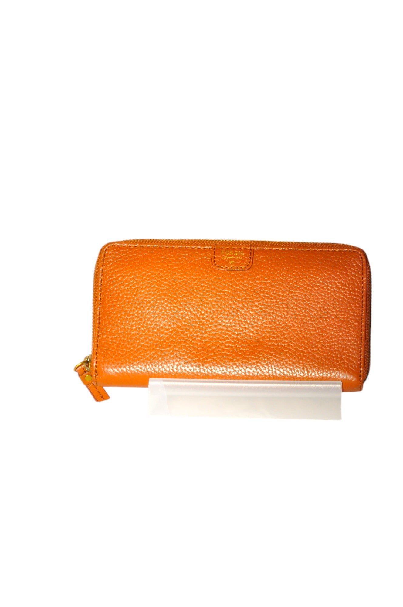 Stylish FOSSIL Orange Regular - Fit Second - Hand Women's Handbag in Size S