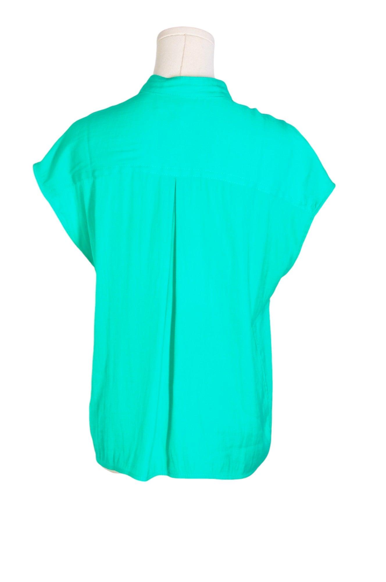 BANANA REPUBLIC Stylish Women's Green Regular-Fit Button Down Tops - Size S
