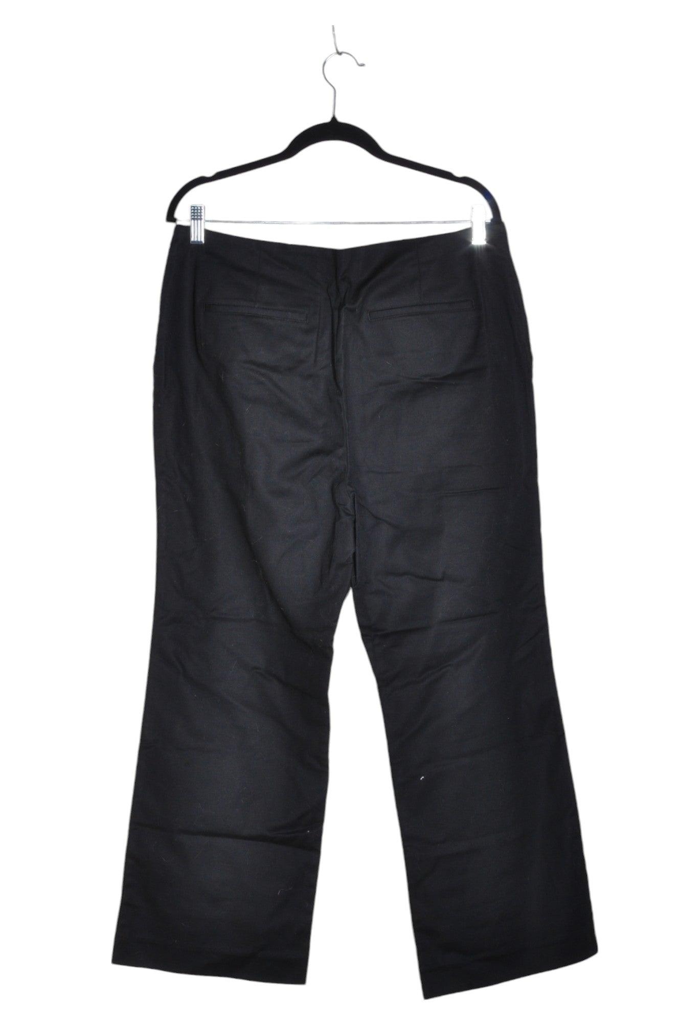 HUDSON Stylish Women's Black Regular Fit Work Pants - Size 14