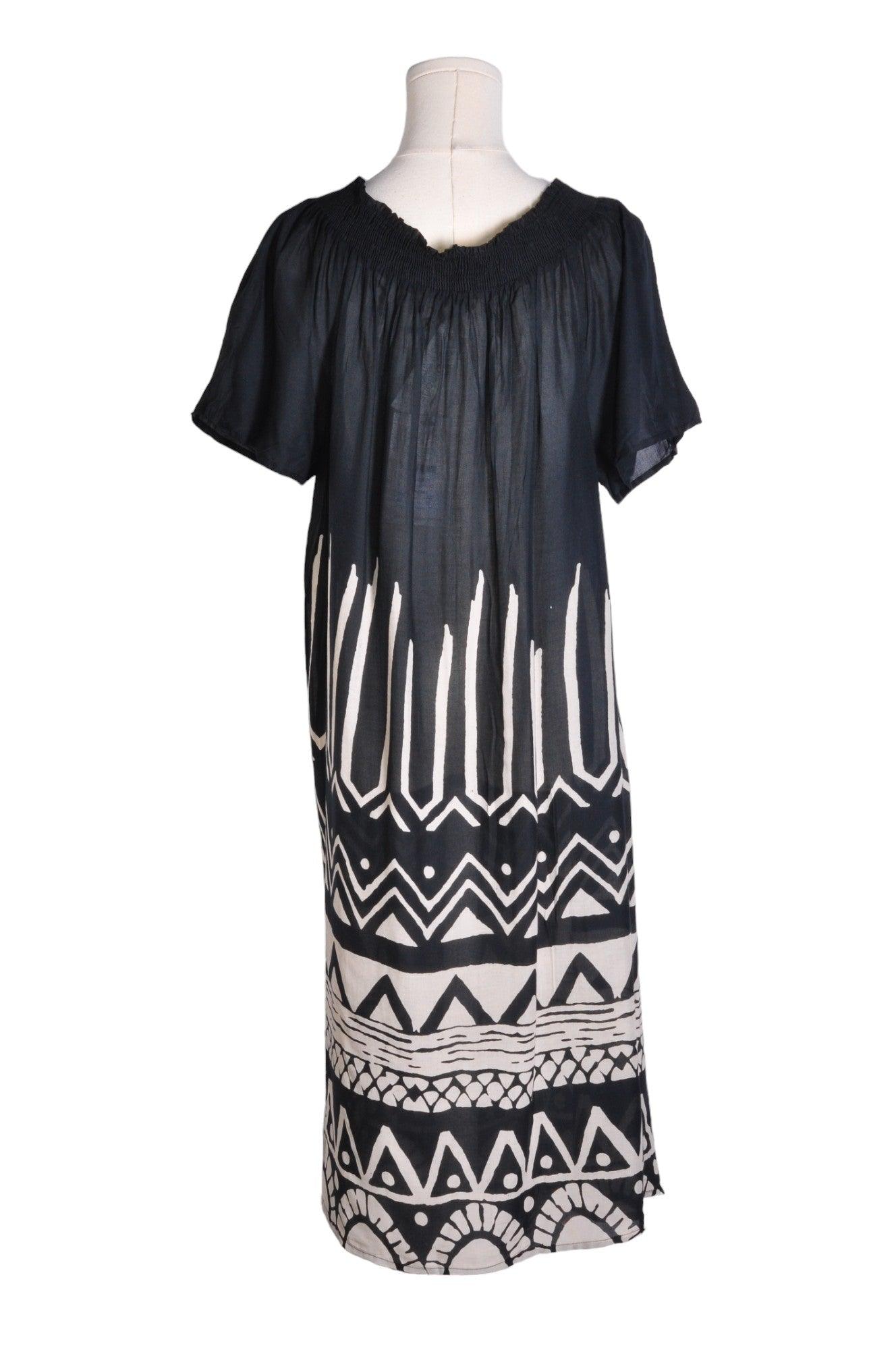 ORIENTIQUE Stylish Women's Black Maxi Dress in Regular Fit - Size L