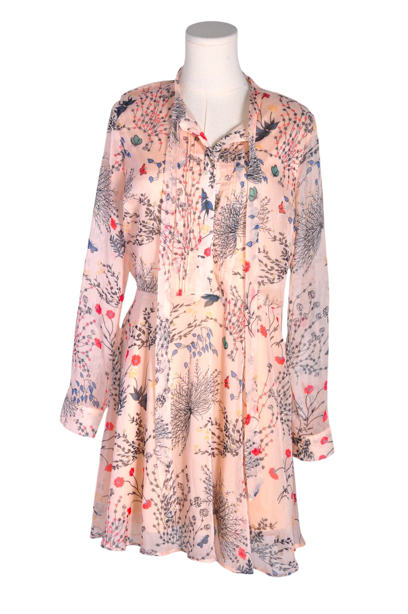 Stylish MOOD Women's Pink Regular Fit Shirt Dress - Size M