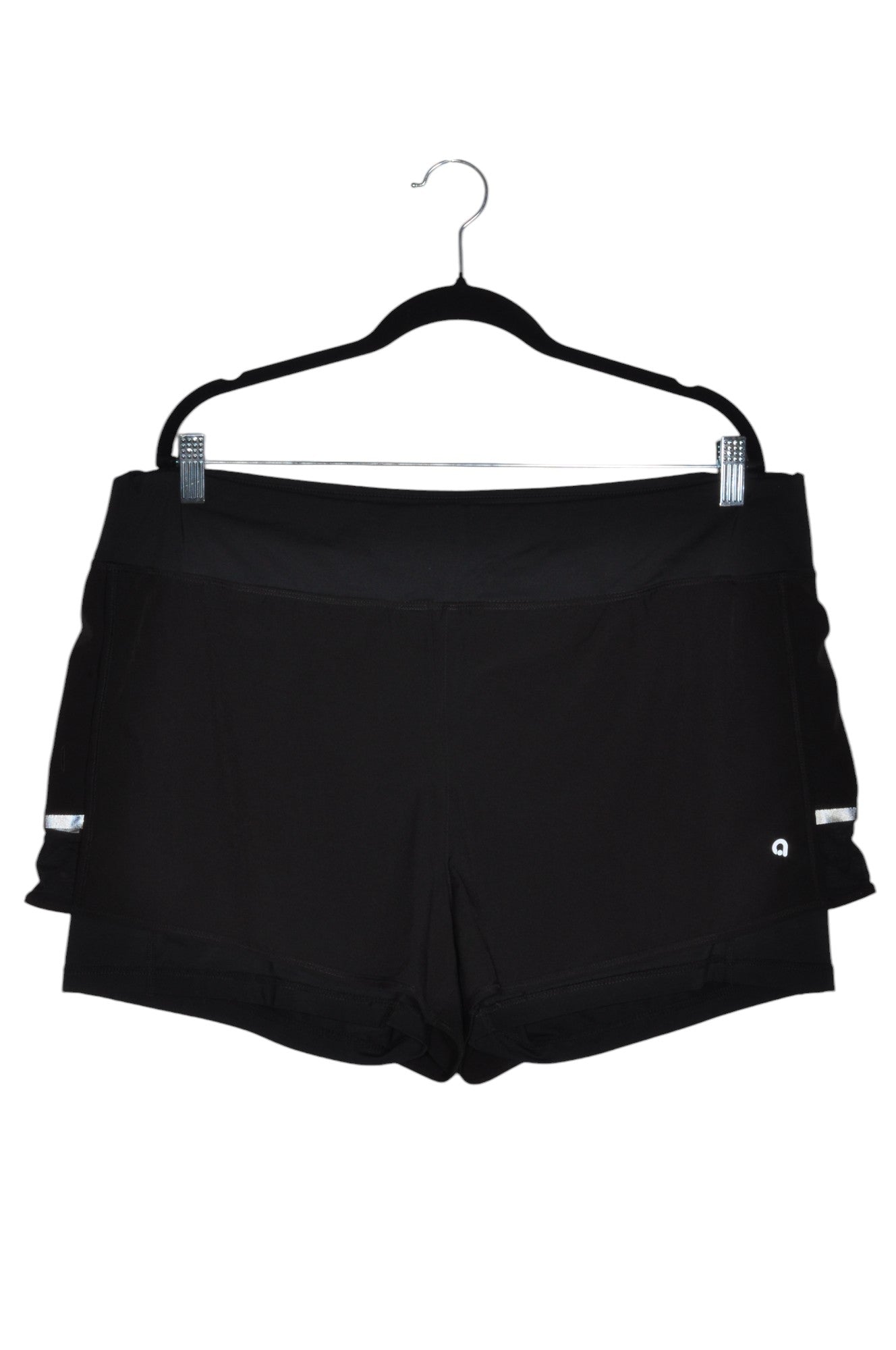 HYBA Stylish Women's Activewear Black XXL Regular-fit Shorts & Skirts