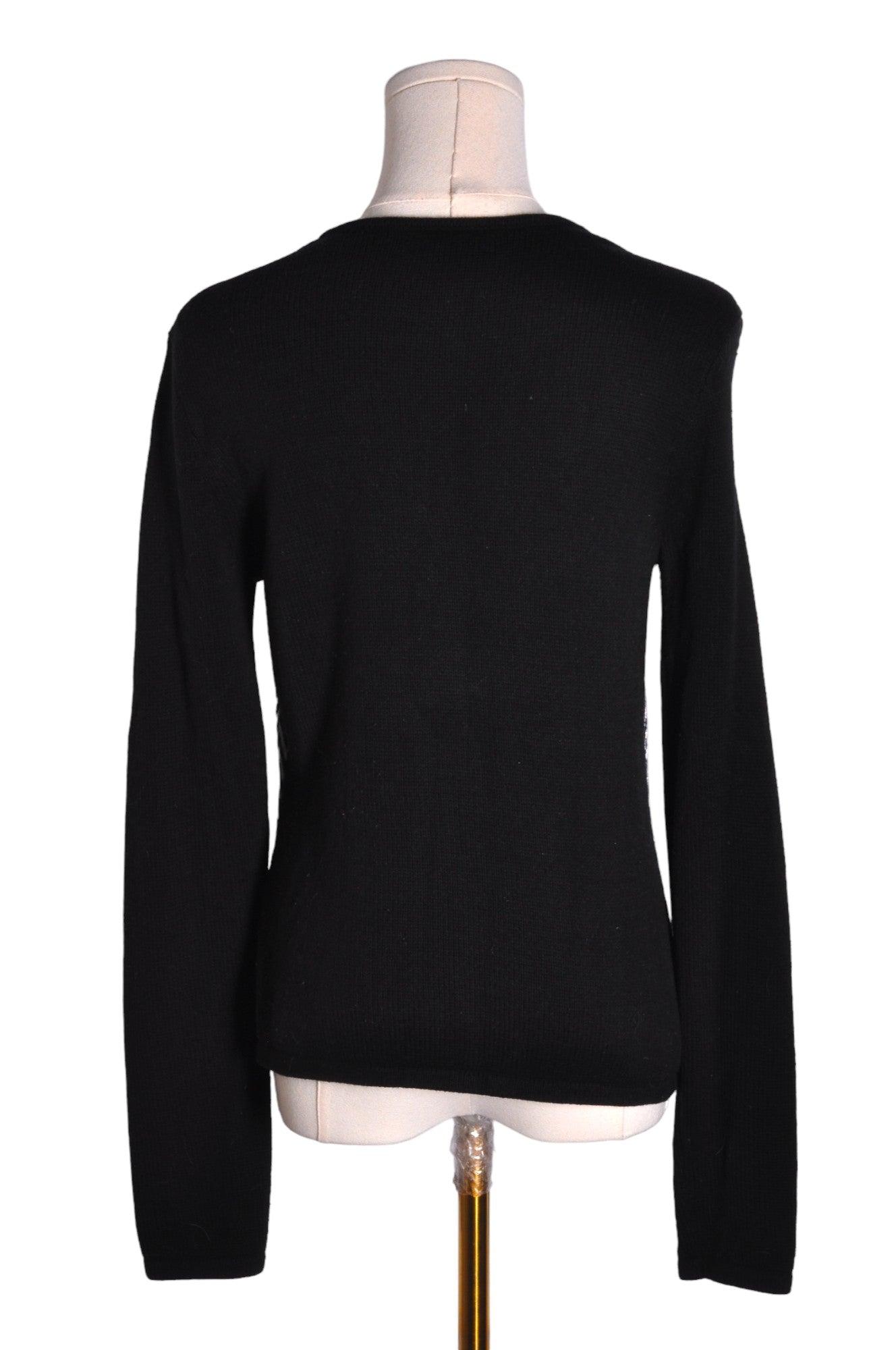 CHAPS Stylish Women's Regular Fit Black Blouse - Size S