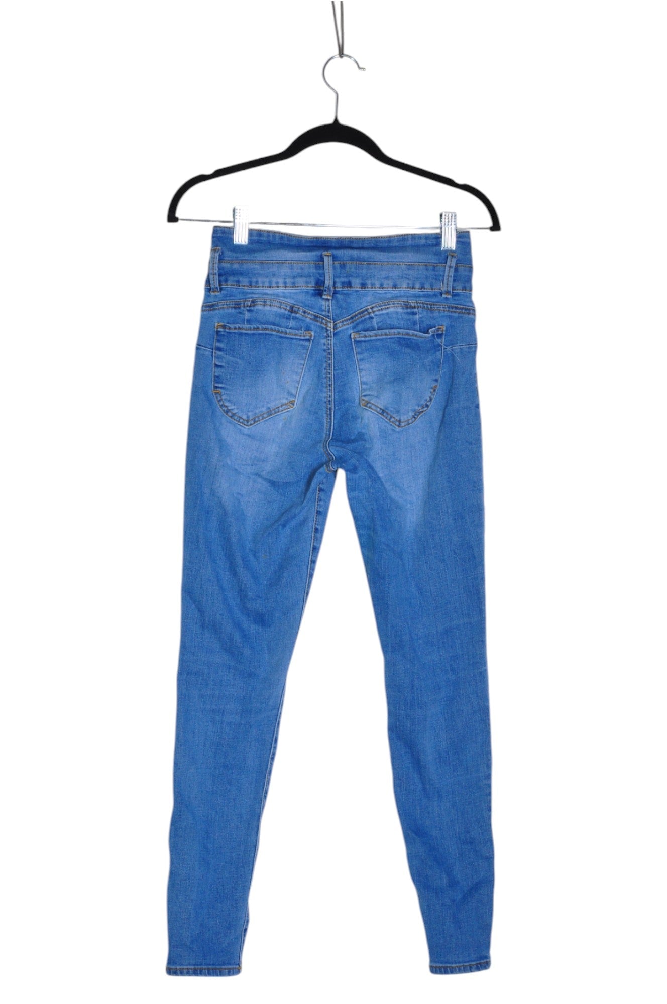 Stylish IBIZA Blue Regular Fit Second-Hand Women's Straight-Legged Jeans - Size 7