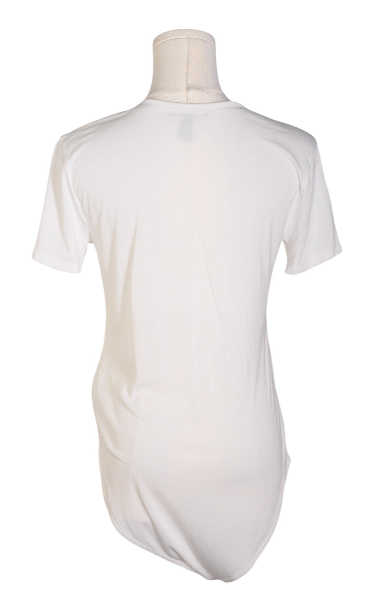 FOREVER 21 Stylish White Regular Fit Women's Bodysuit - Size M