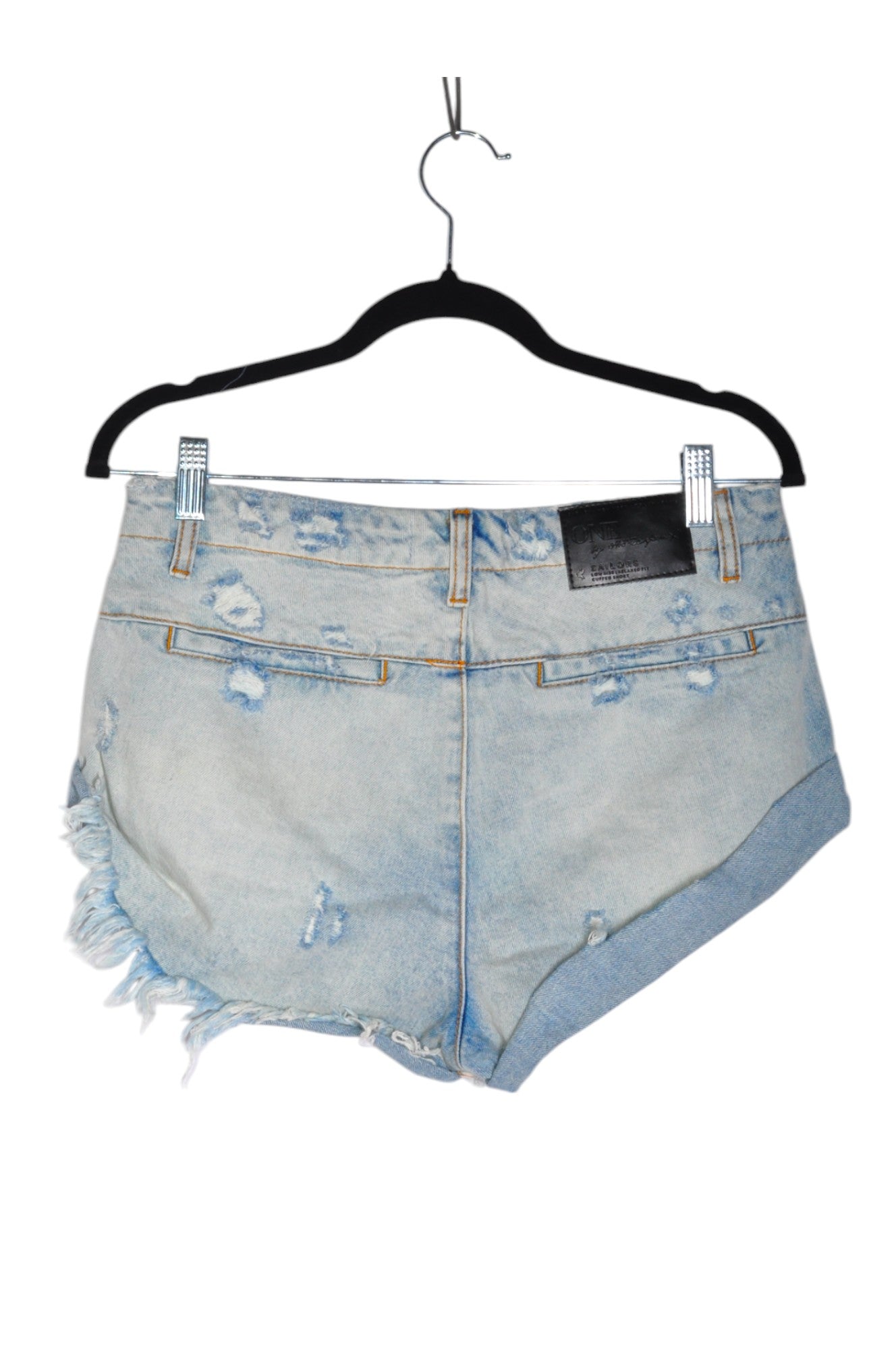 ONE TEASPOON Women's Blue Regular Fit Denim Shorts - Size 26