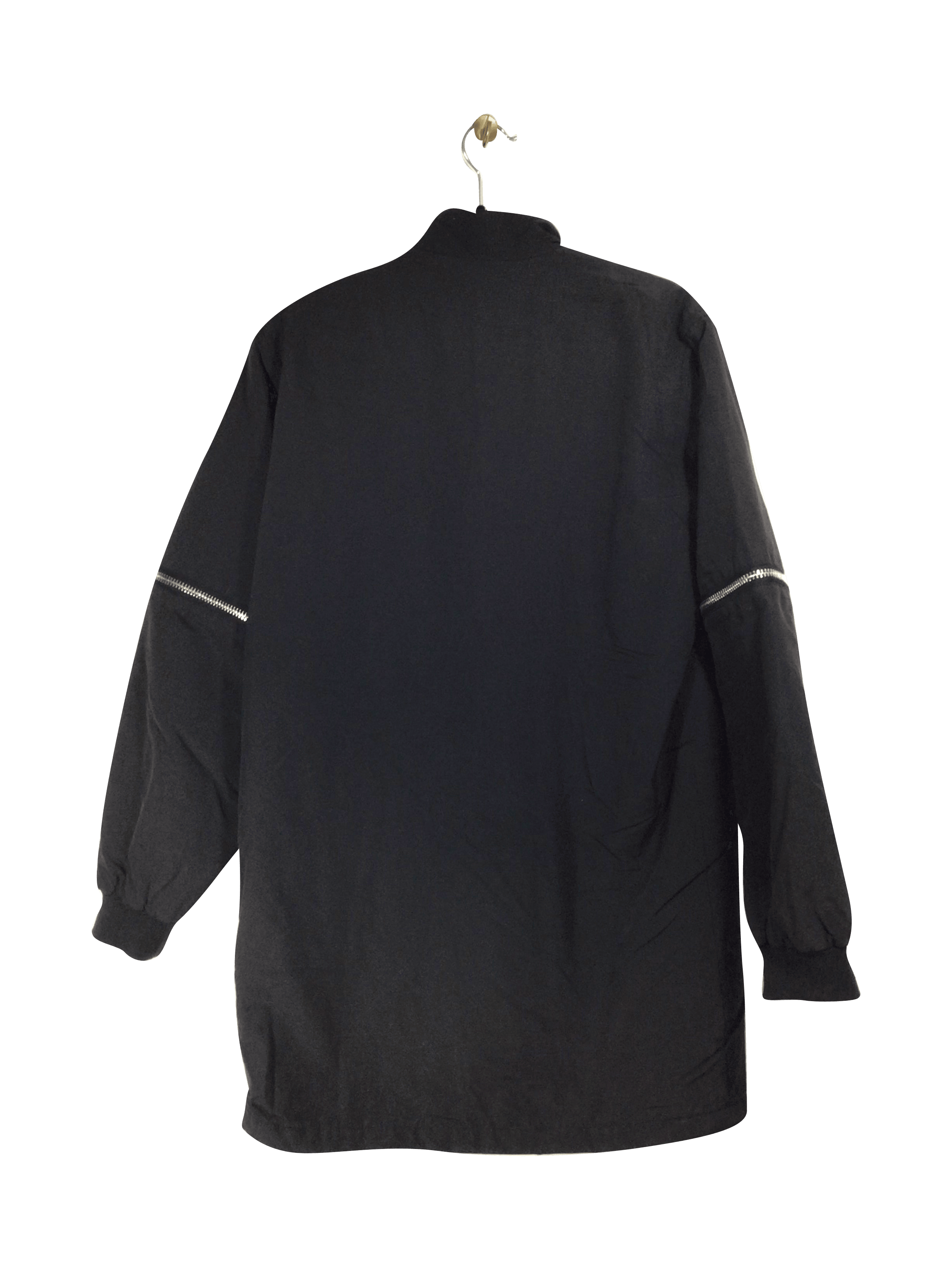 Stylish Second - Hand MOSCHINO Regular Fit Black Coat - Size 4