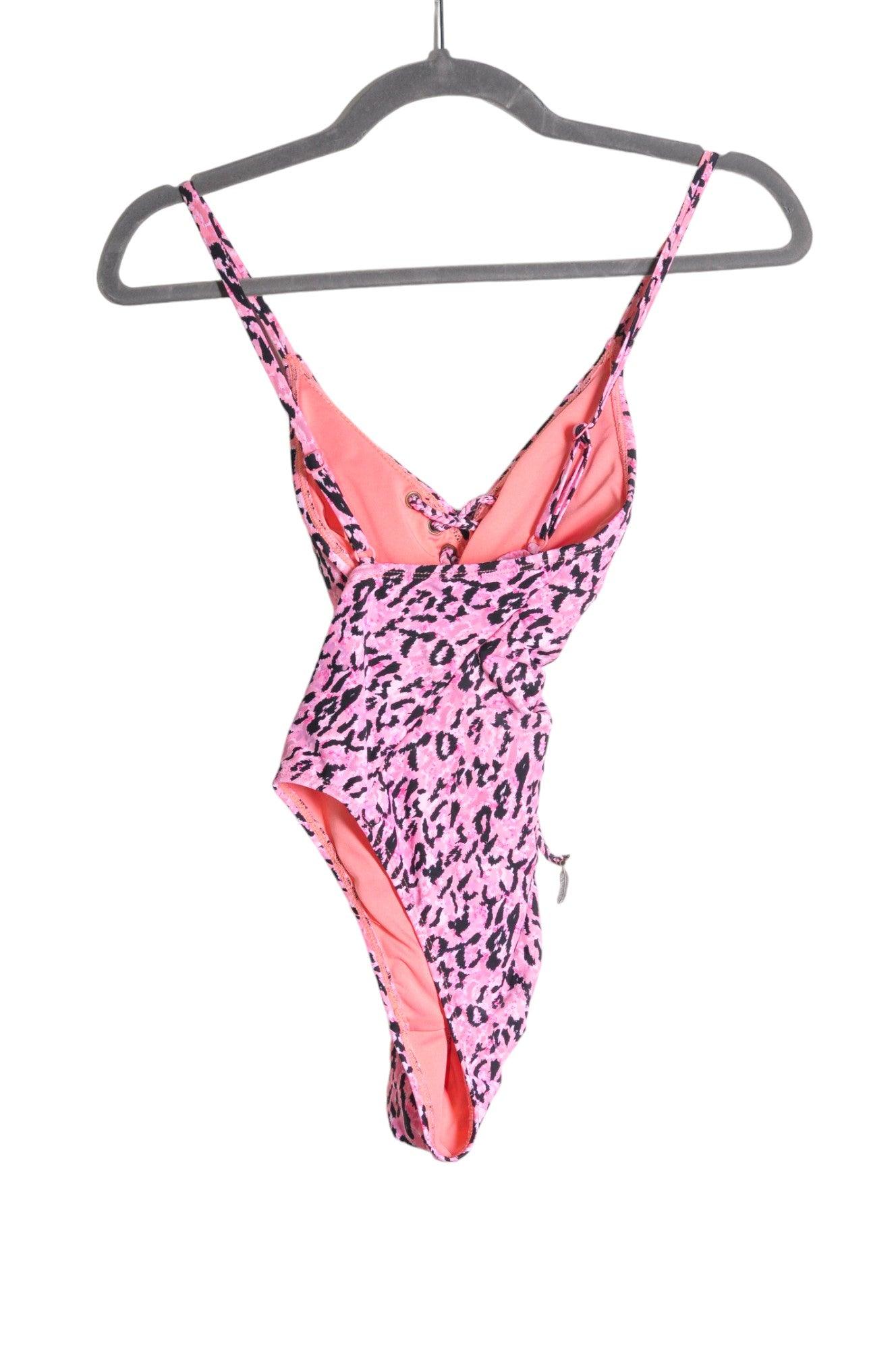 HUNKEMOLLER Women's Pink Regular Fit One Piece Swimsuit - Size 36