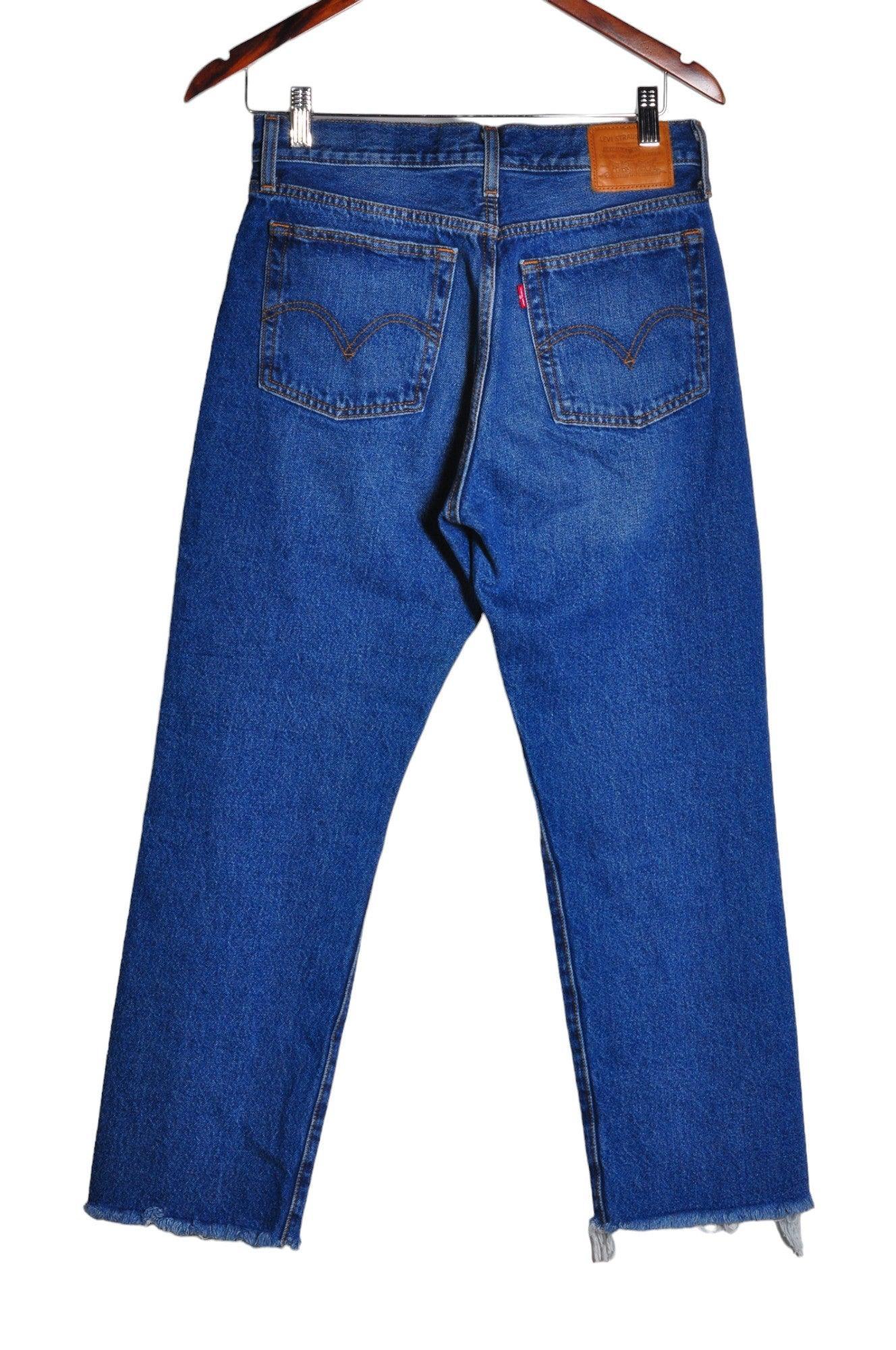 Pre - loved LEVI'S Blue Regular - fit Women's Straight - Legged Jeans Size 27