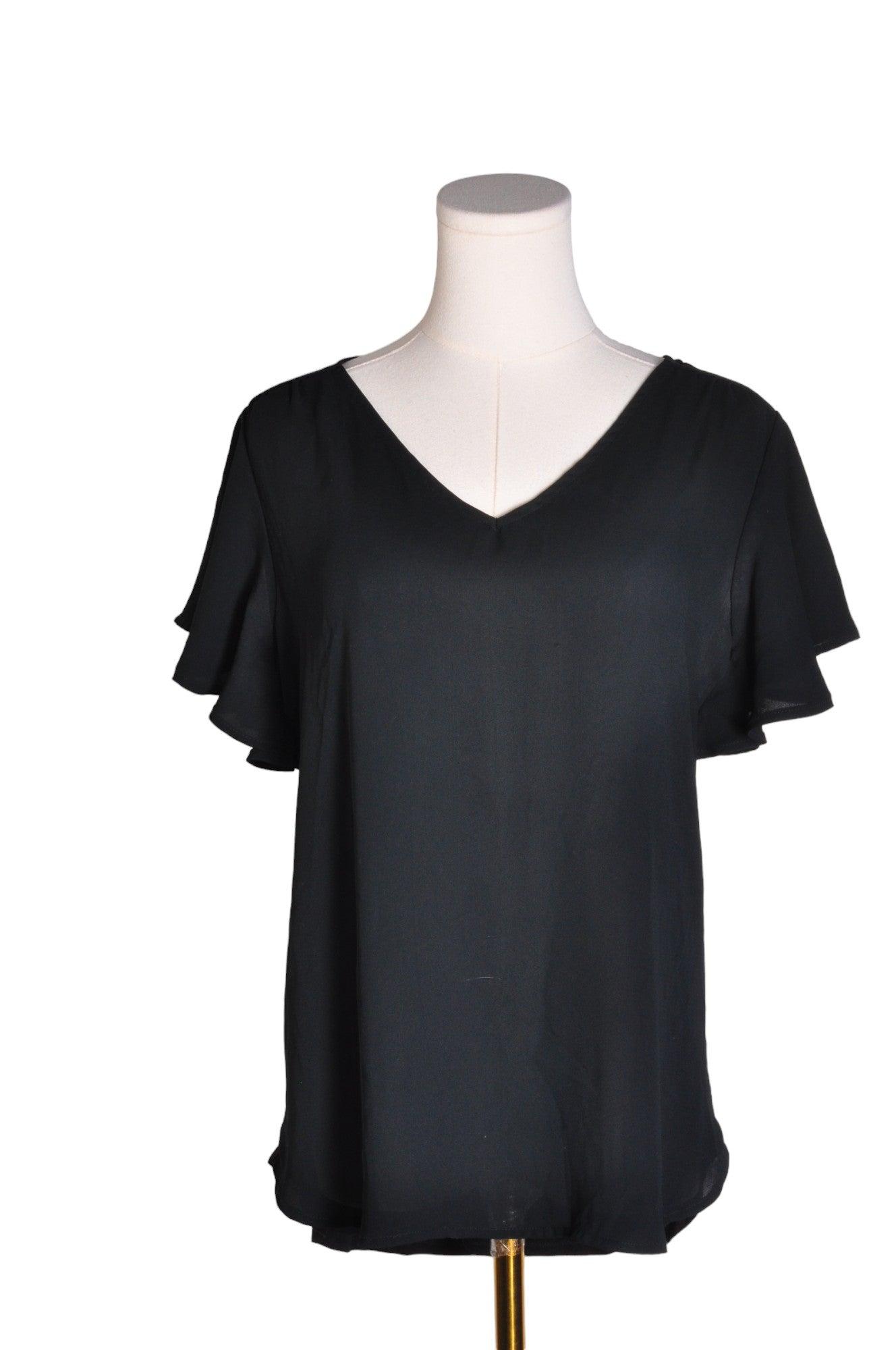 LOFT Stylish Women's Black Regular-Fit Blouses - Size S