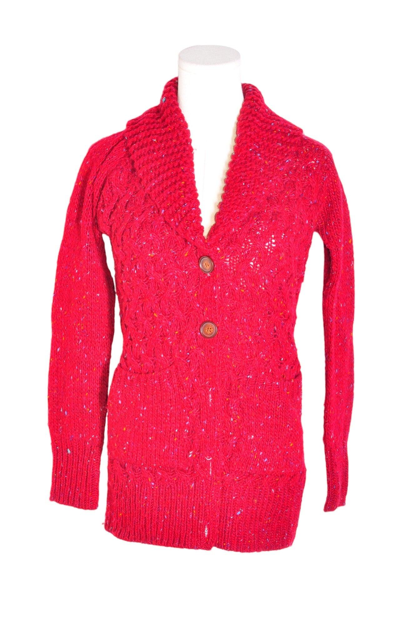 Stunning ISABELLA SINCLAIR Women's Red Knit Top in Regular Fit - Size XS