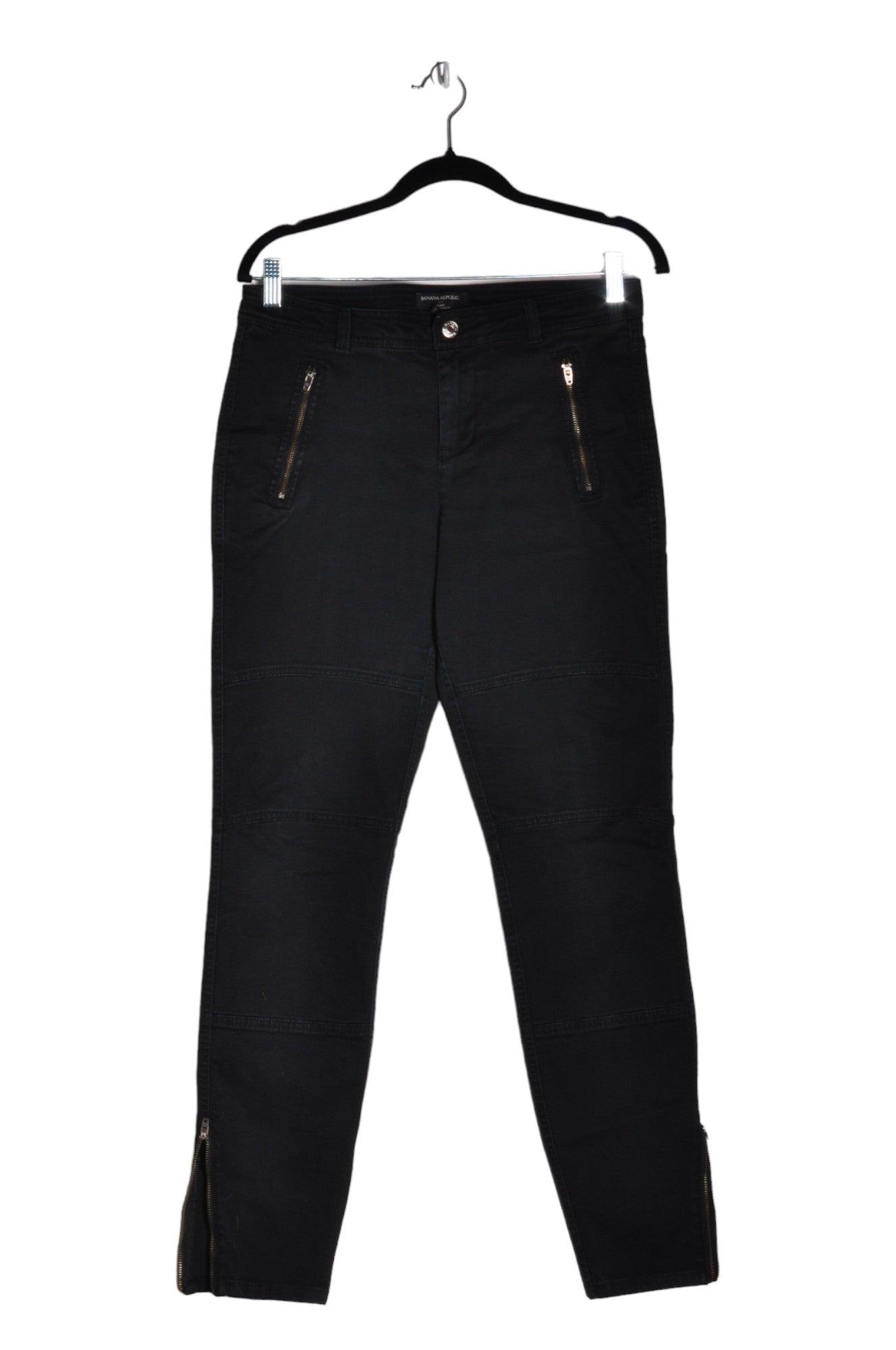 BANANA REPUBLIC Stylish Women's Straight-Legged Regular Fit Black Jeans - Size 8