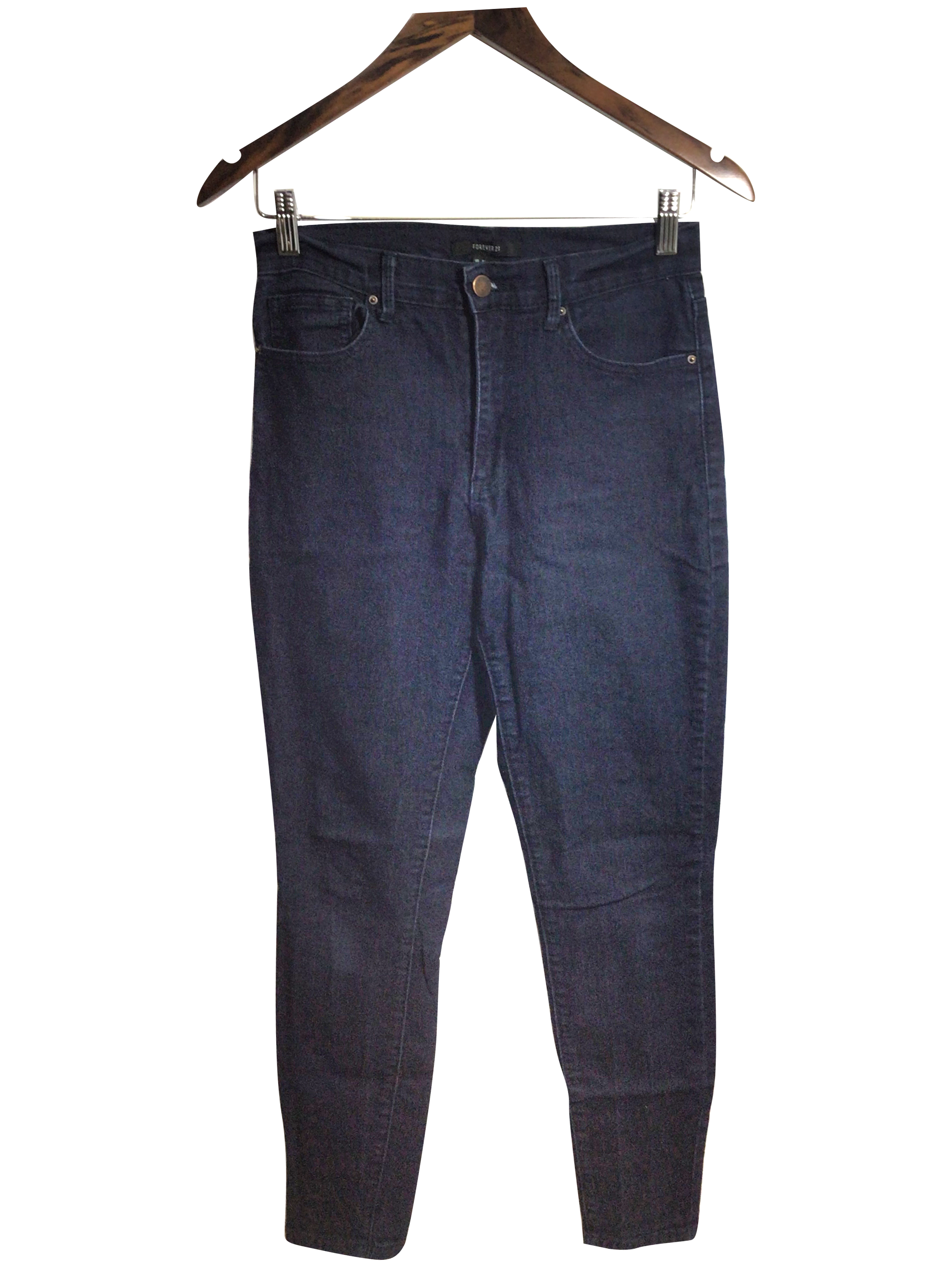 FOREVER 21 Stylish Women's Blue Regular-Fit Straight-Legged Jeans Size 27