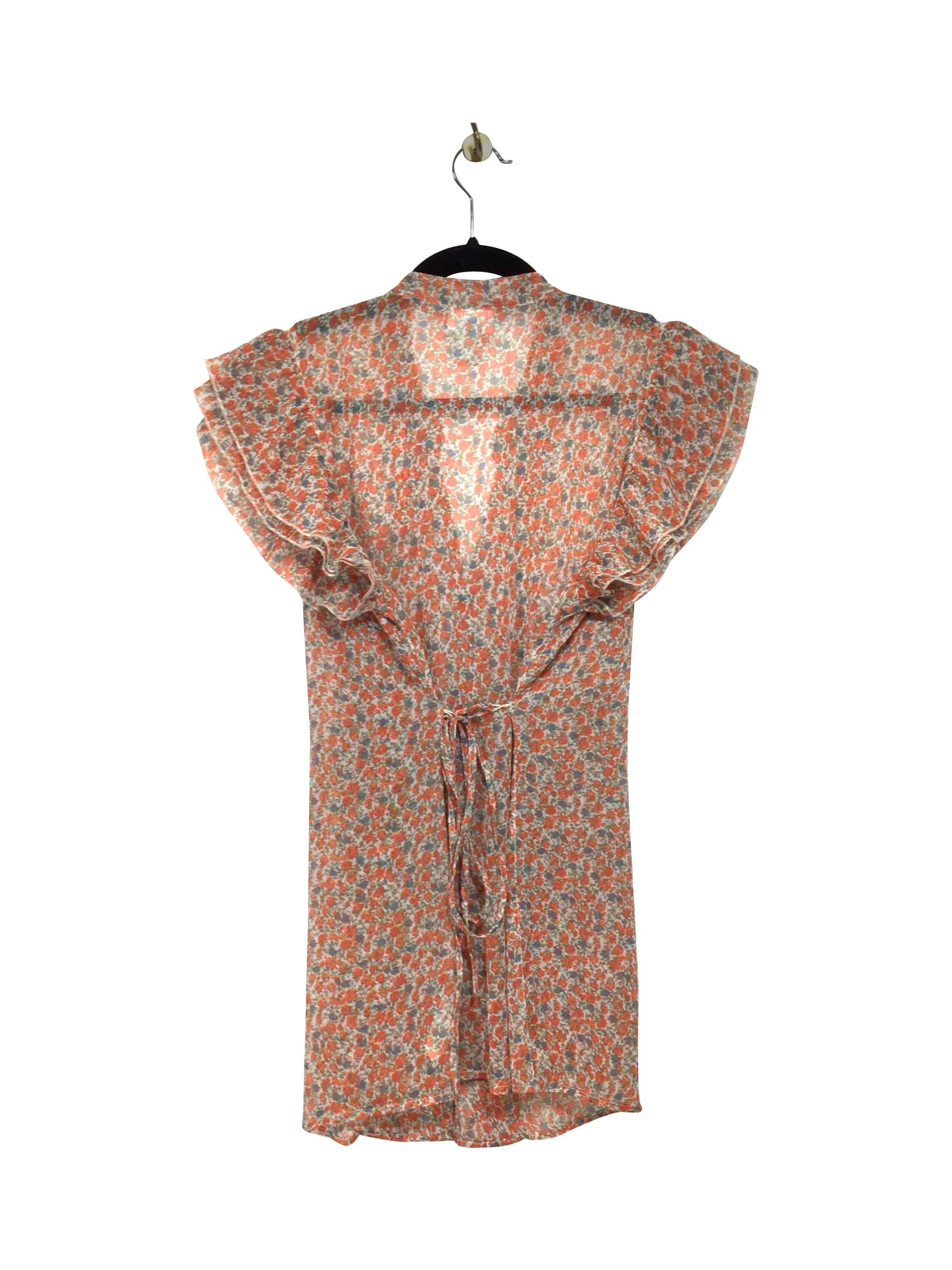Stylish Orange Regular Fit Second - hand Motherhood Blouse - Size L