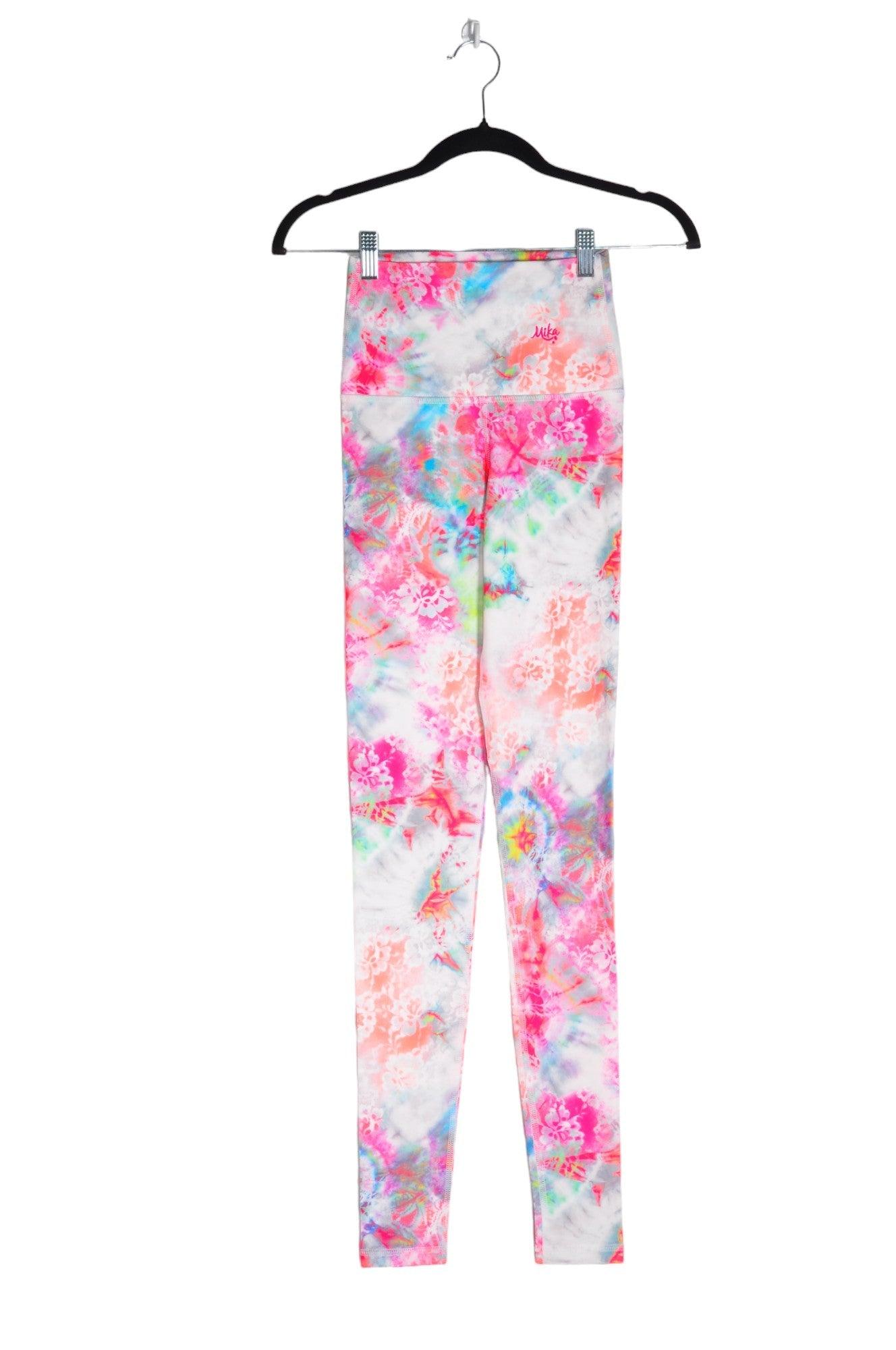 Stylish MIKA Women's Pink Activewear Regular Fit Leggings - Size XS