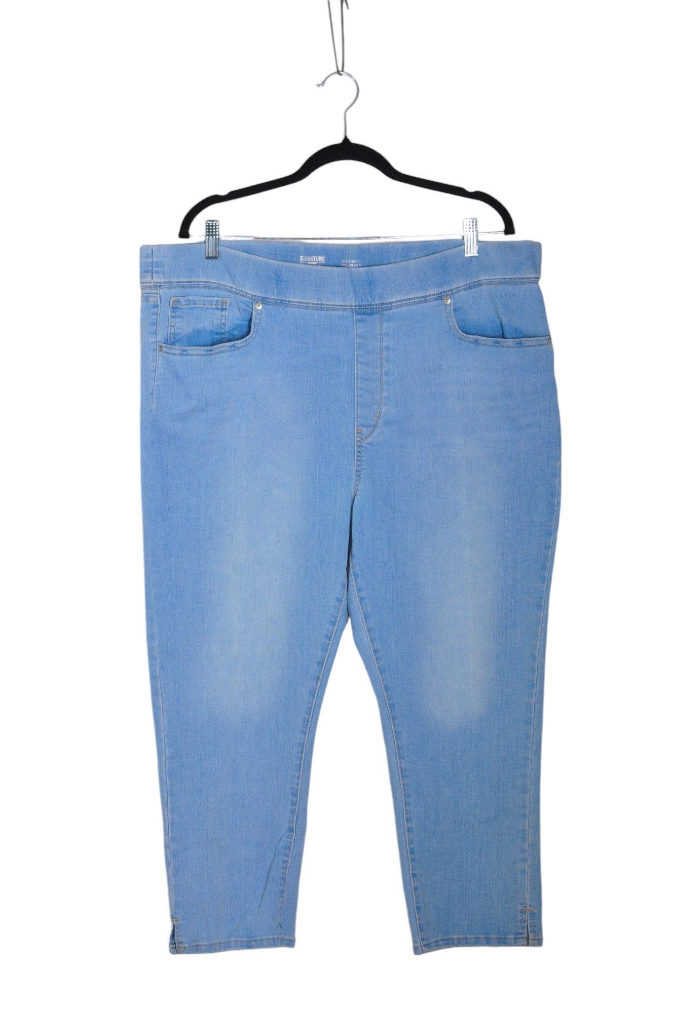 LEVI'S Second Hand Blue Women's Regular Fit Straight-Legged Jeans Size 22
