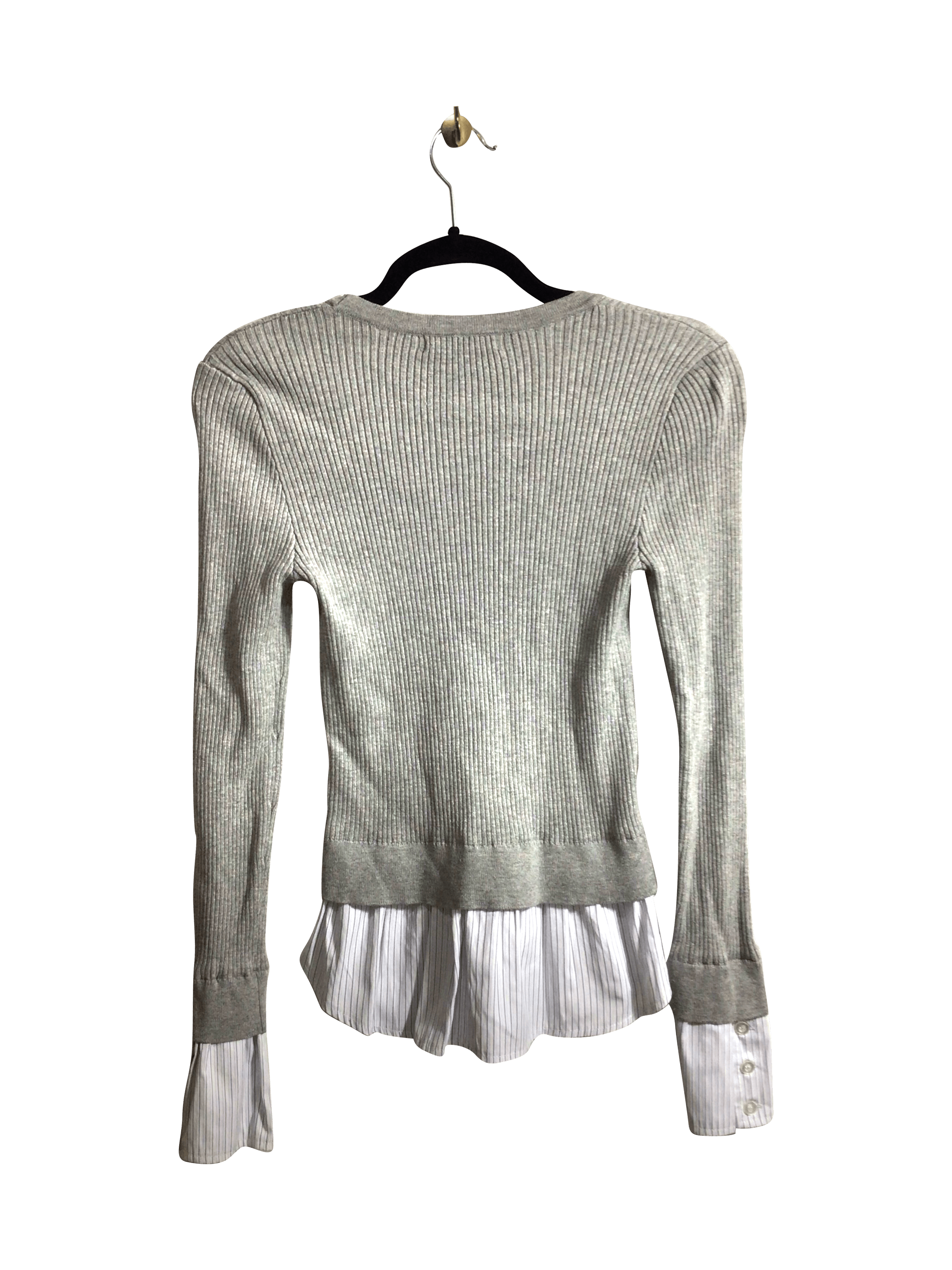 Stylish FOREVER 21 Regular Fit Gray Women's Blouses - Size S