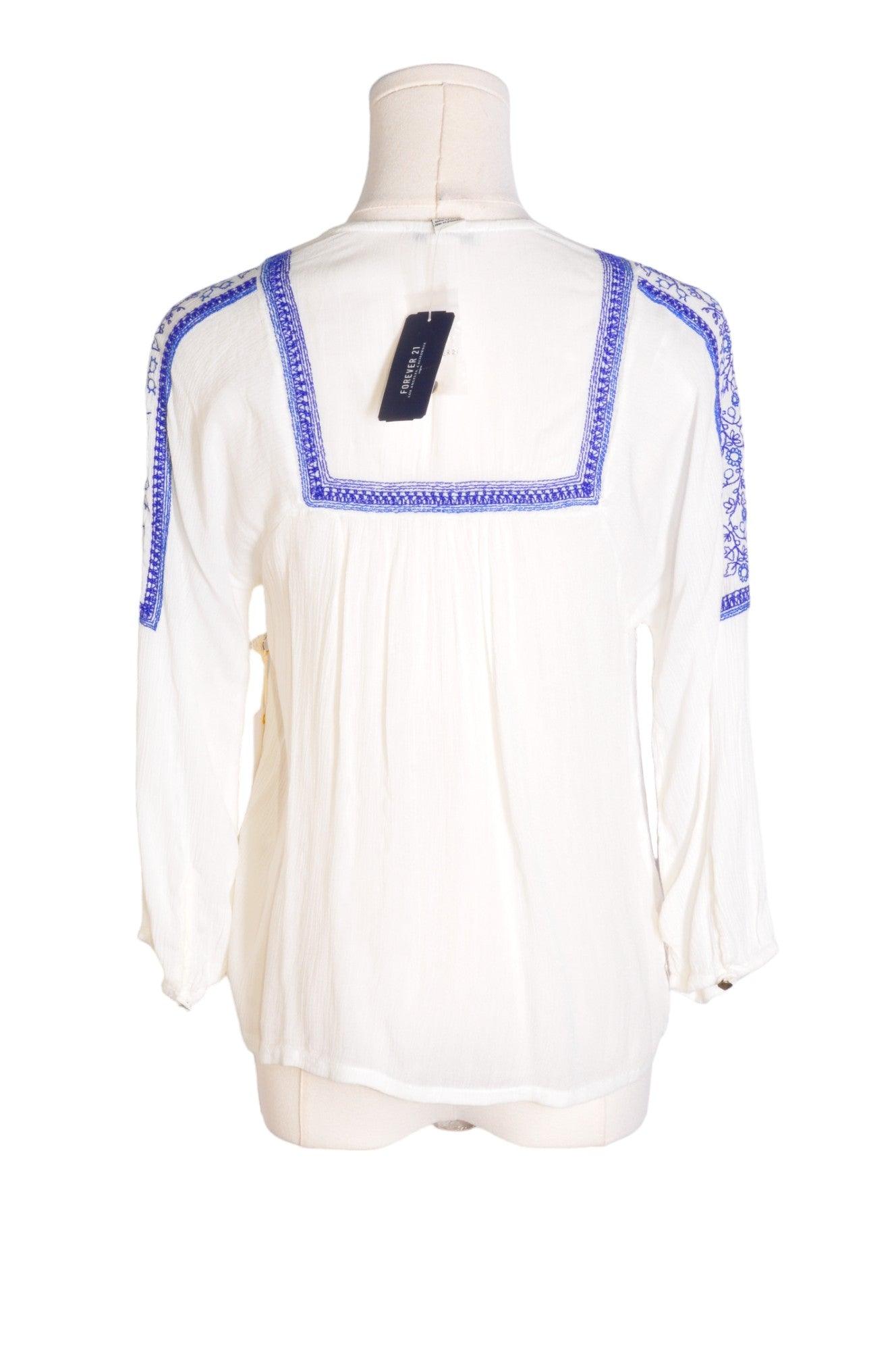 FOREVER 21 Stylish Women's Regular Fit White Blouse - Size S