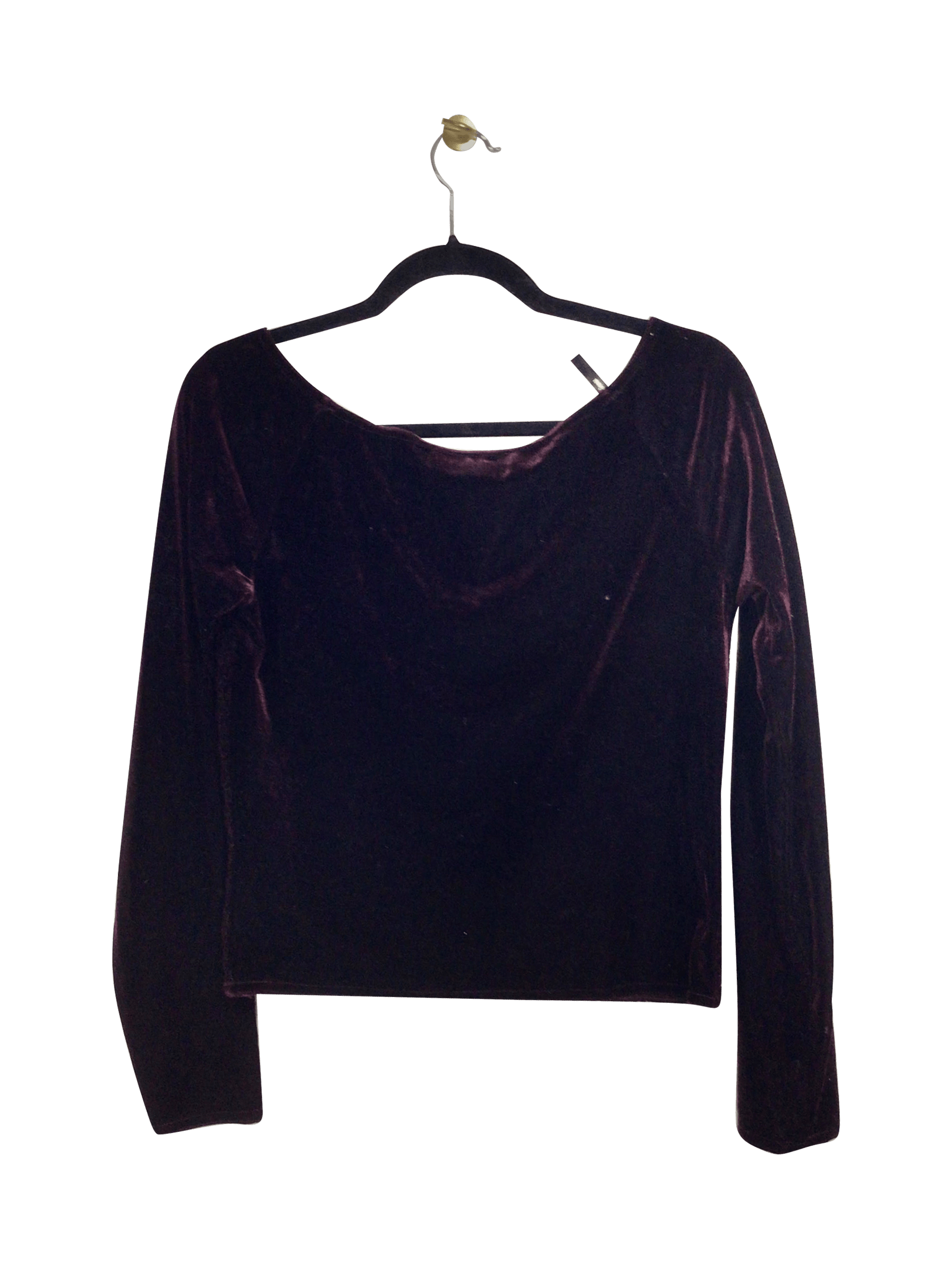 MICHELE BOHBOT Stylish Regular Fit Long Sleeve Red T-shirt - Size L