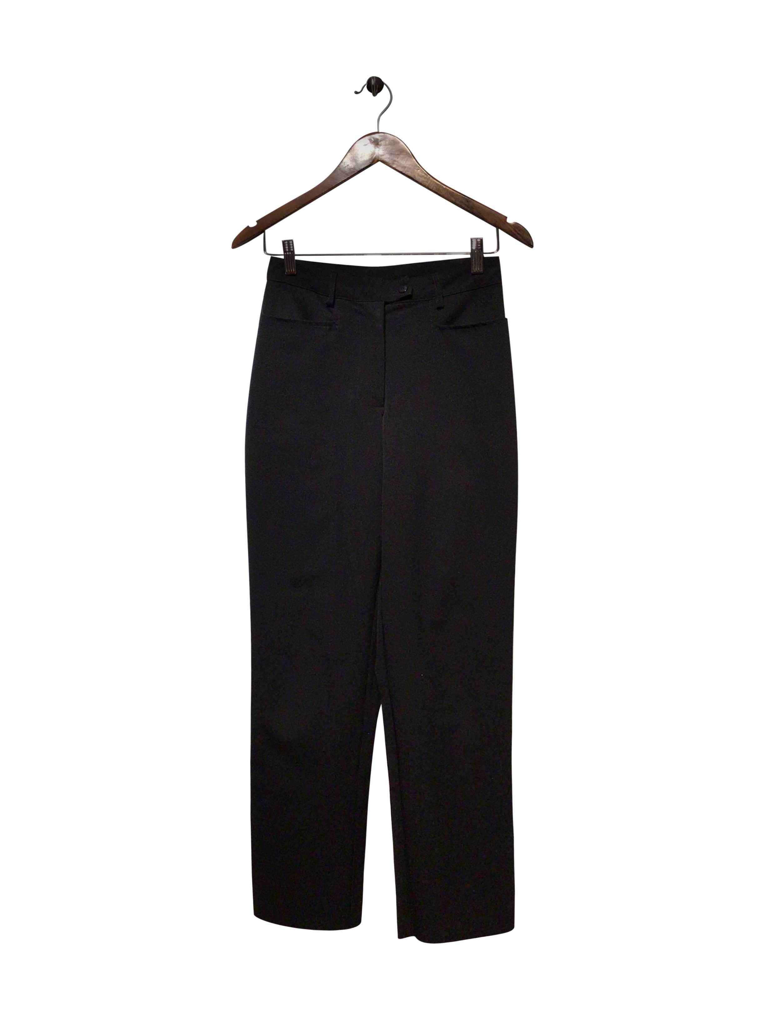 LIFE Stylish Regular Fit Black Pant - Size 2