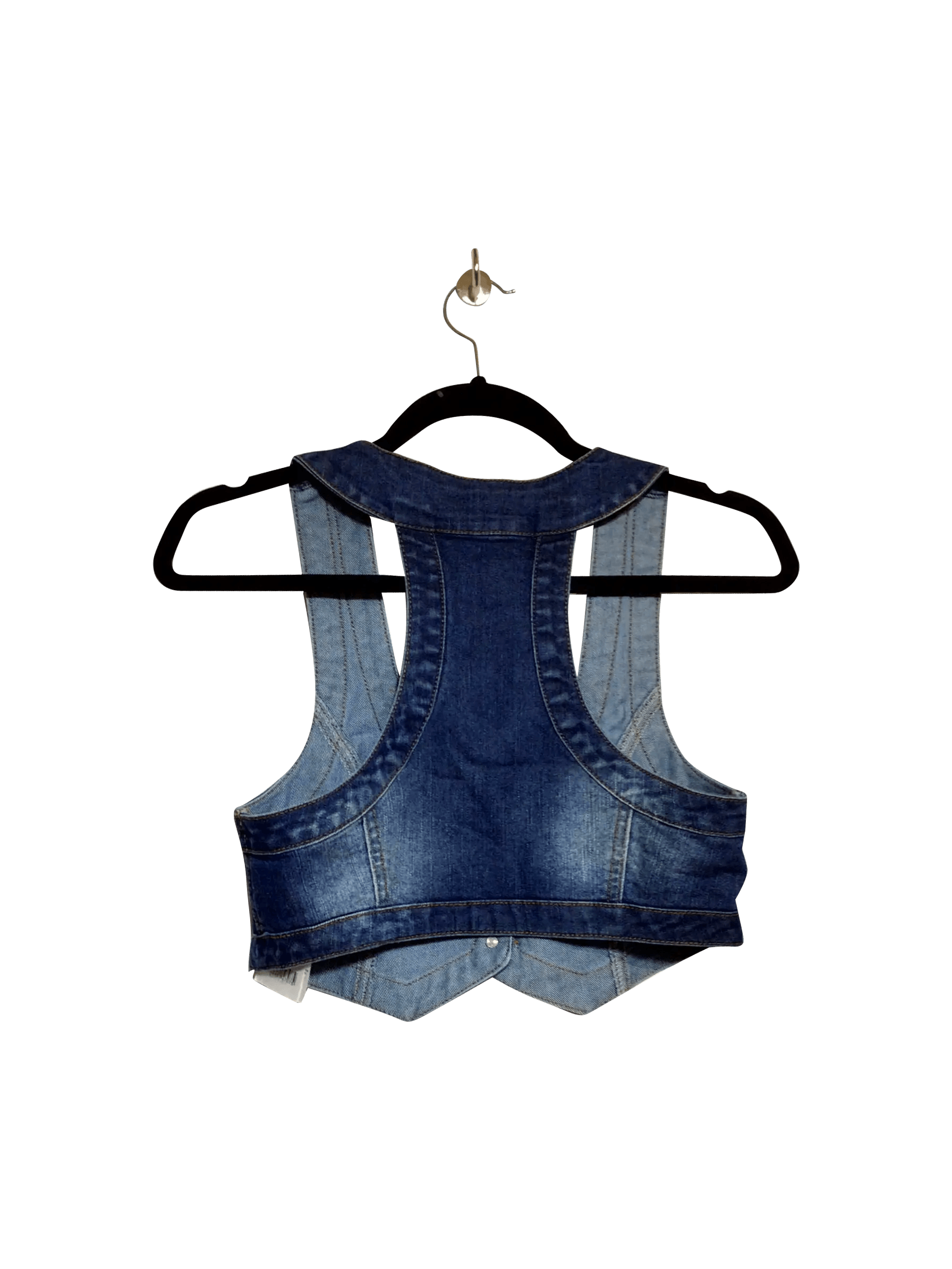 ONLY Stylish Regular Fit Blue Crop Top - Size 36