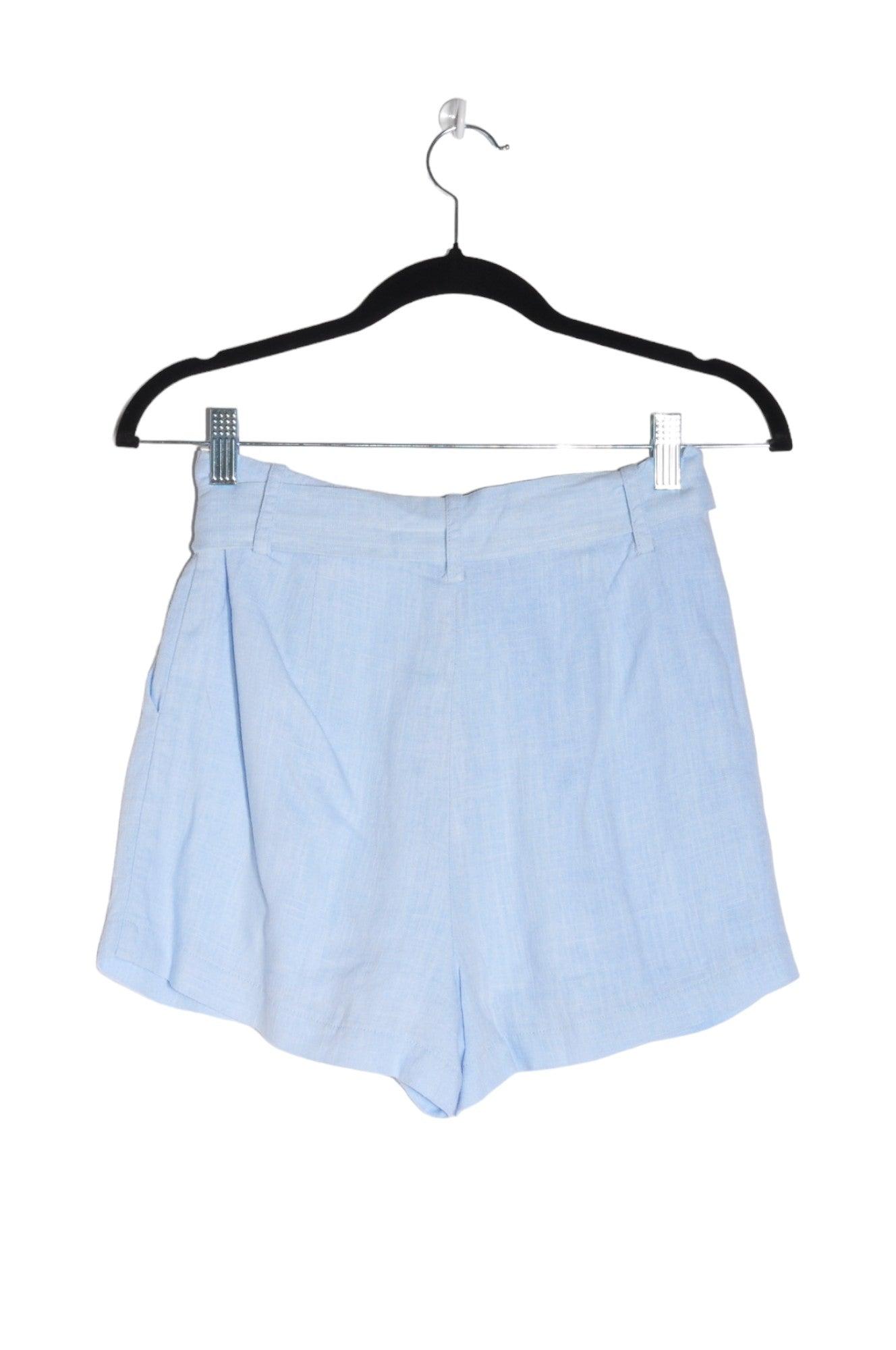 LINEN LUX Women's Classic Blue Regular-Fit Second-Hand Shorts - Size XS