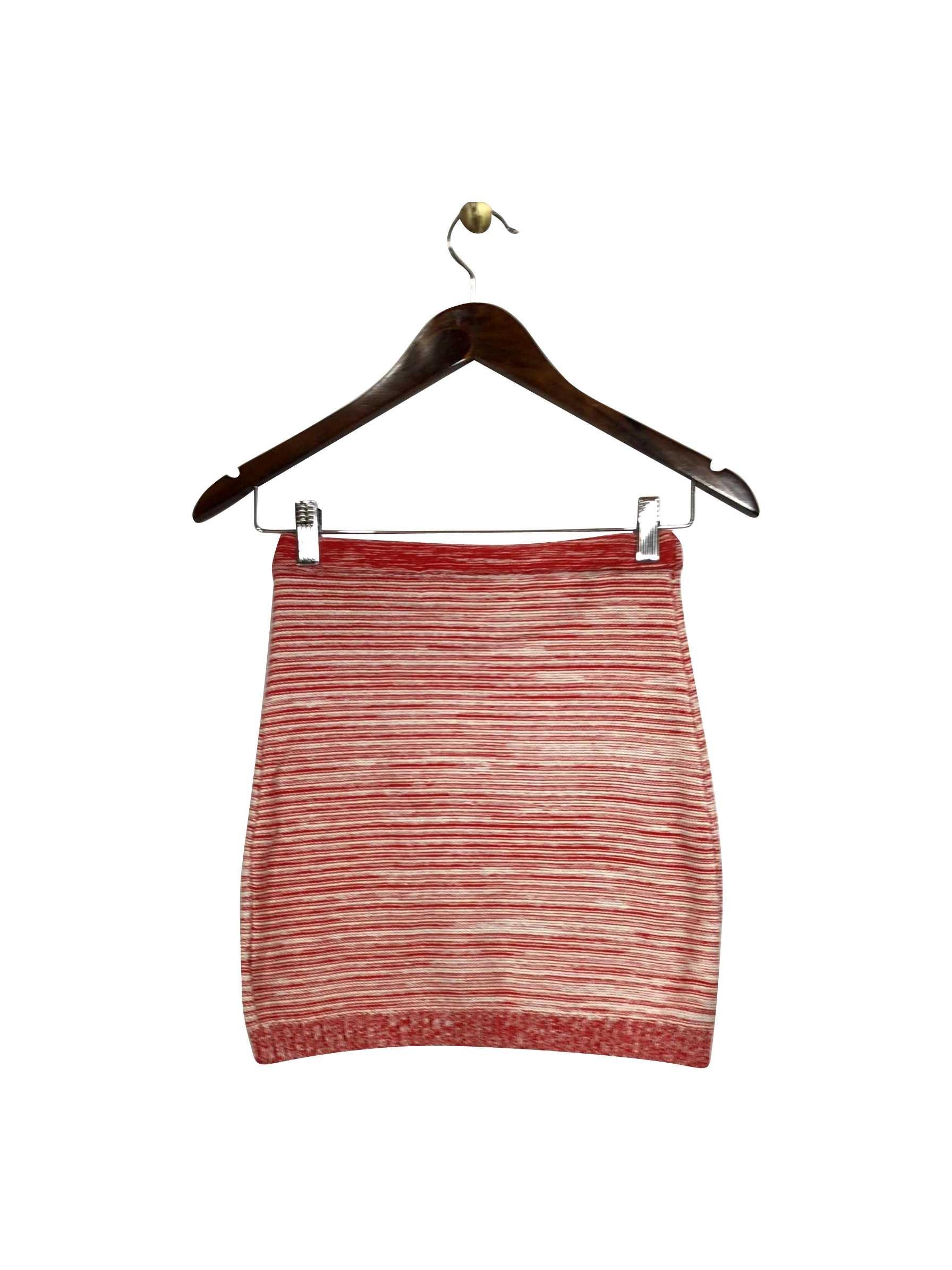 Stylish Red CARDIGAN Regular Fit Knee-Length Skirt - Size XS