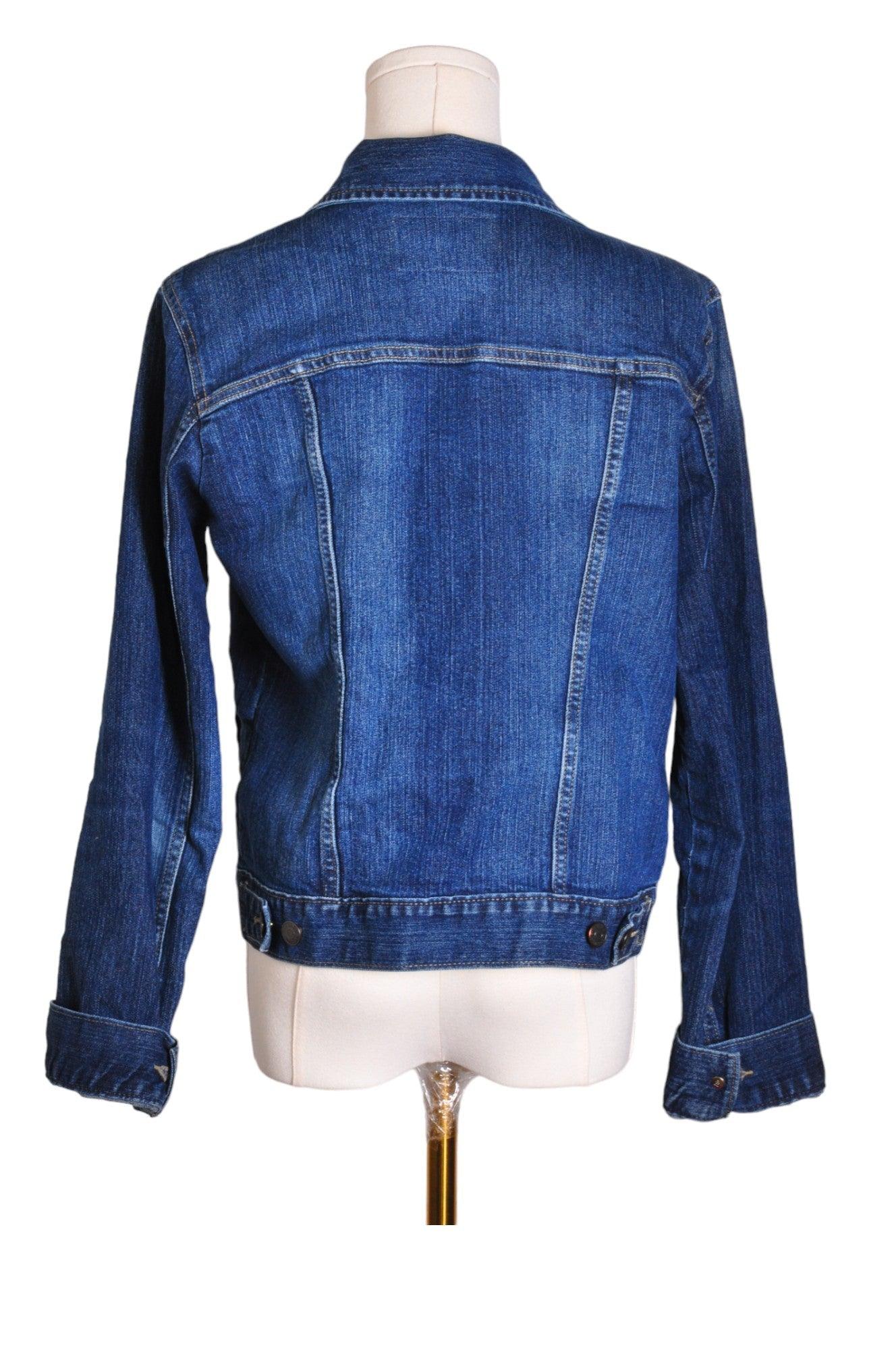 BANANA REPUBLIC Stylish Women's Blue Regular-Fit Denim Jackets - Size M