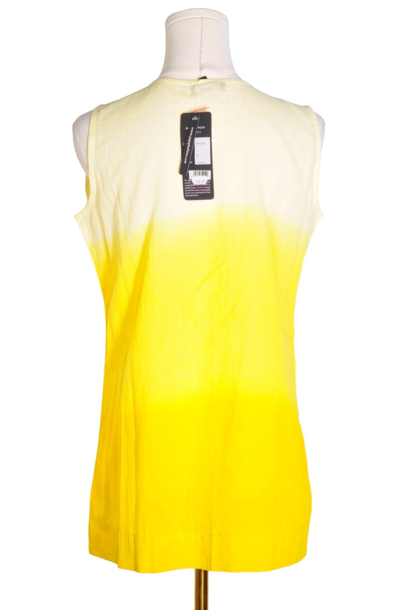 PAPA Stylish Women's Regular-Fit Yellow Blouse - Size S