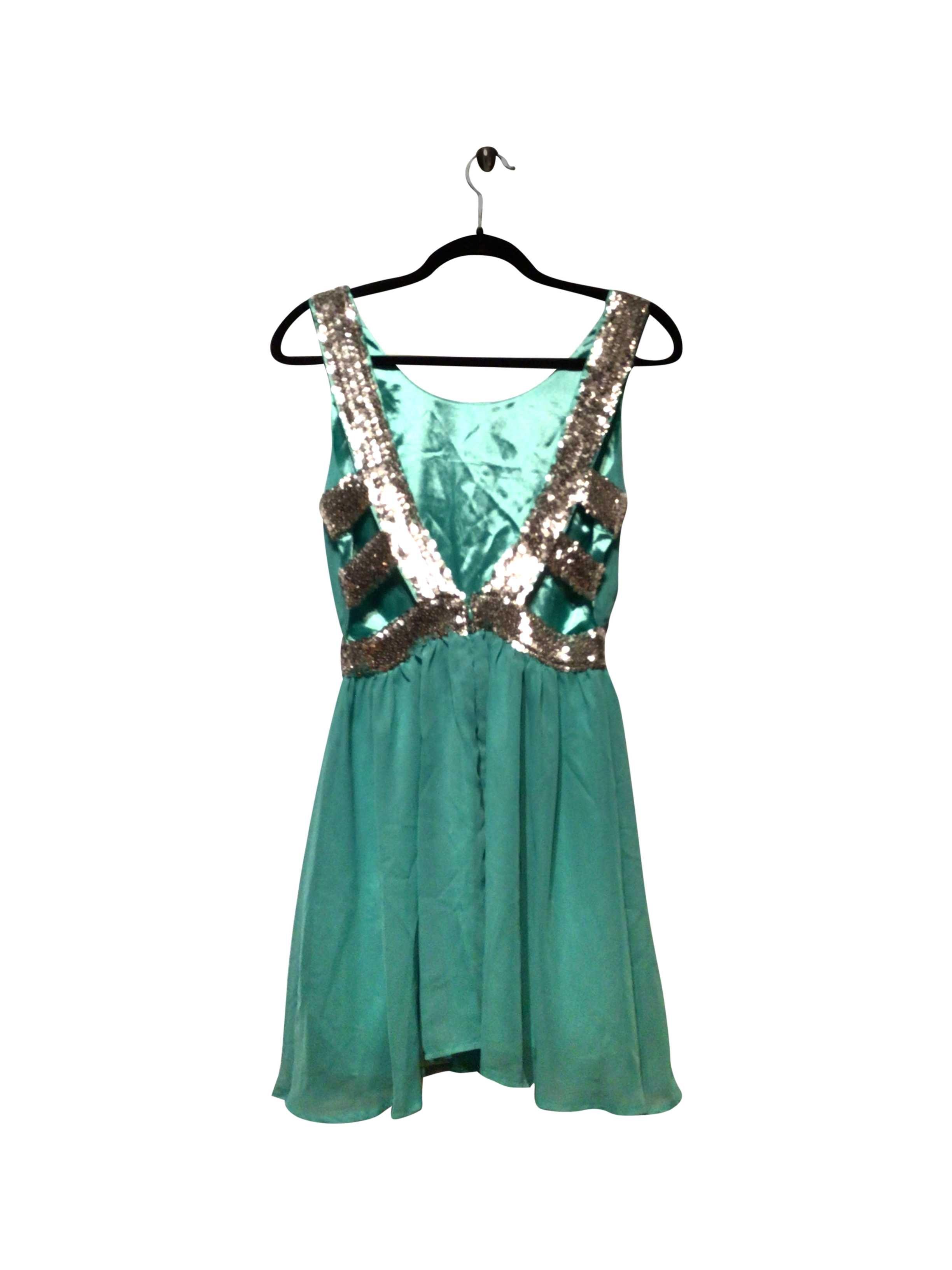 Stylish Blue PAPRIKA Regular Fit Shift Dress - Size 6