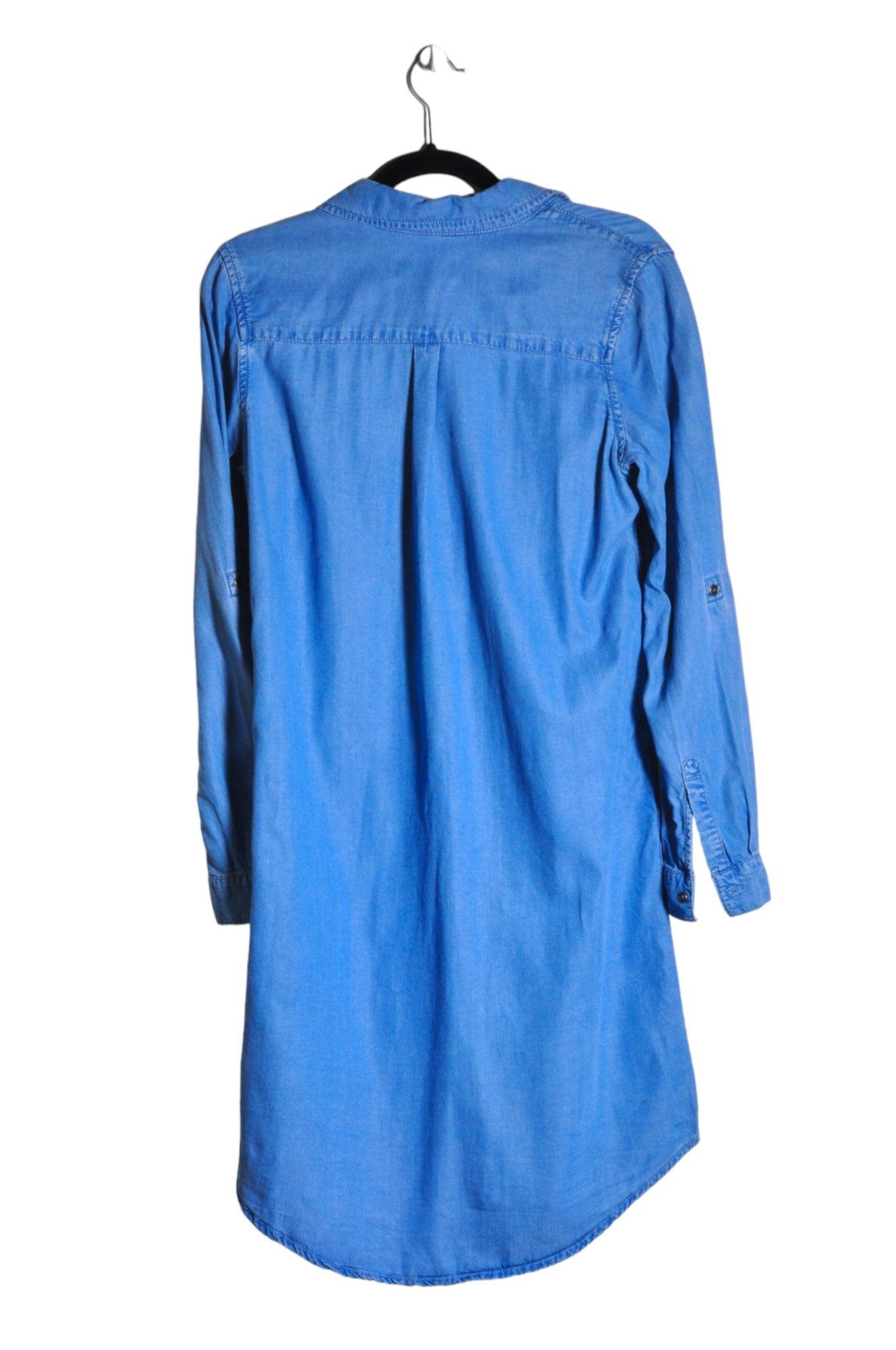 PARASUCO Stylish Women's Drop Waist Blue Dress - Regular Fit, Size S
