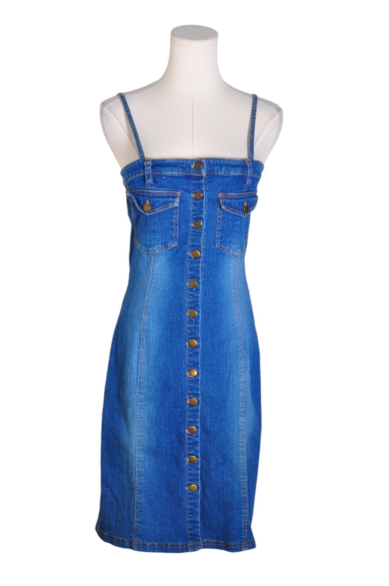 Stylish CREAM SODA Blue Regular-Fit Women's Sheath Dress - Size M