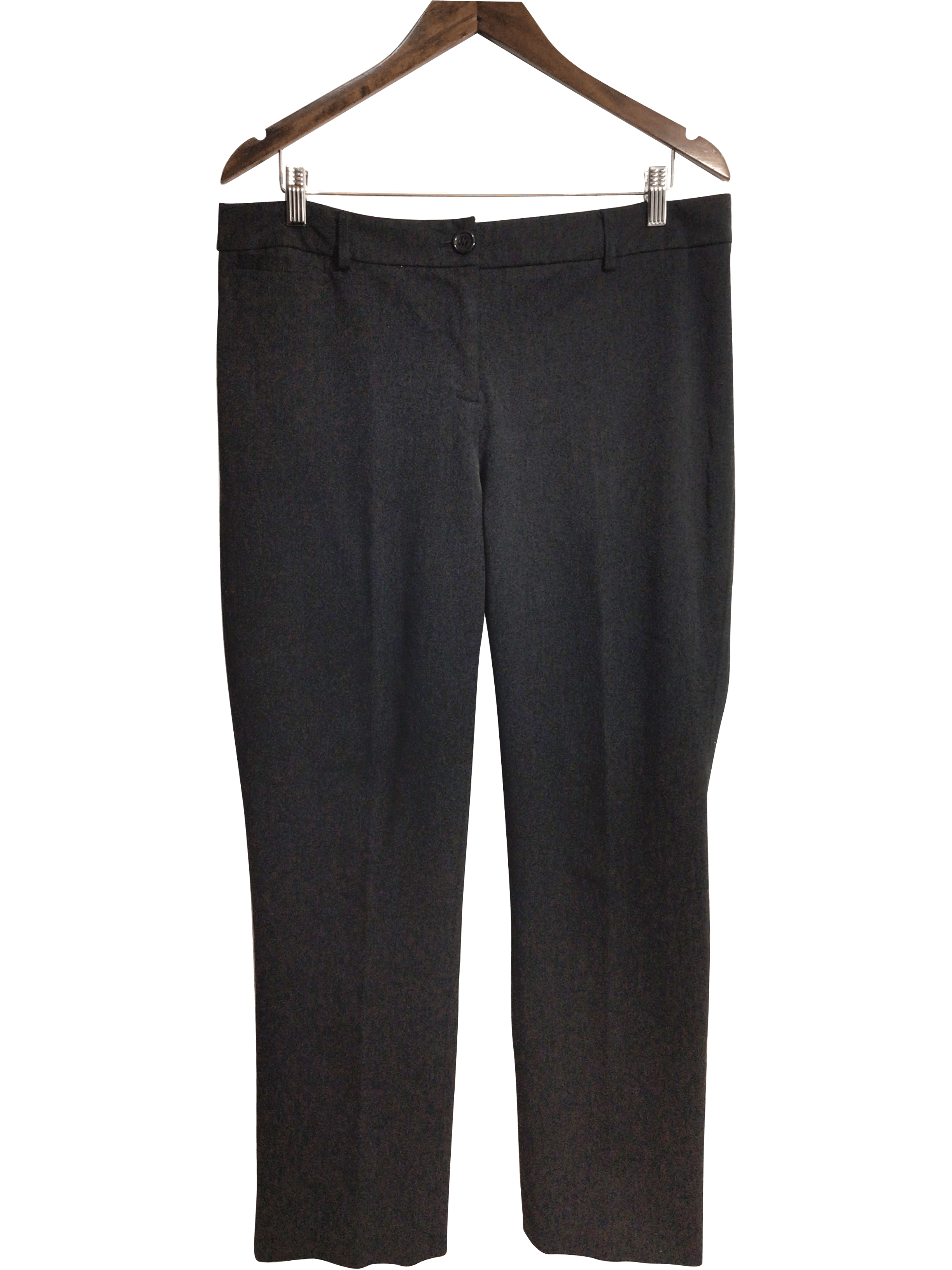 HILARY RADLEY Stylish Women's Regular Fit Black Work Pants - Size 12X30