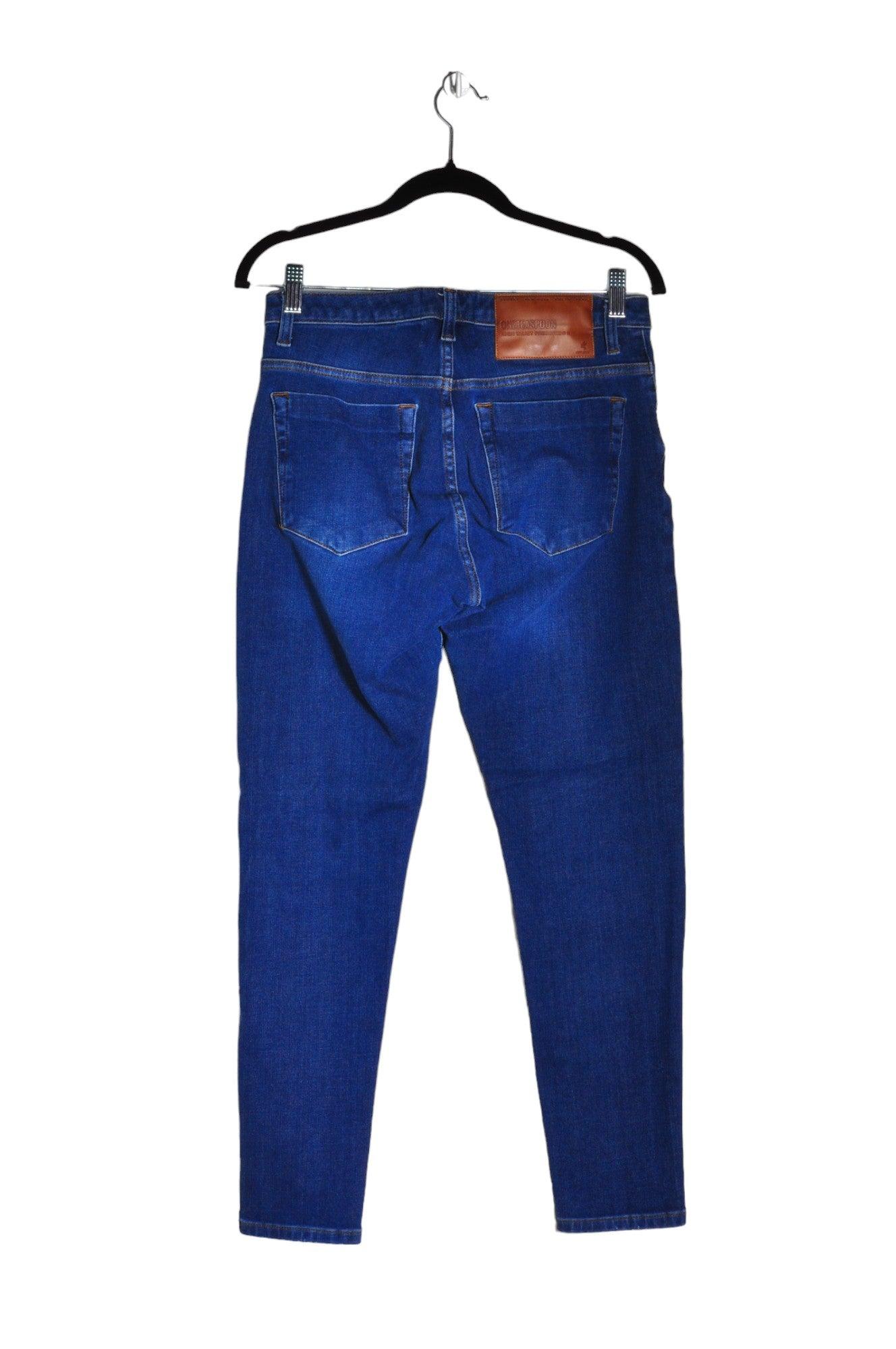 ONE TEASPOON Stylish Women's Blue Regular-Fit Straight-Legged Jeans - Size 29