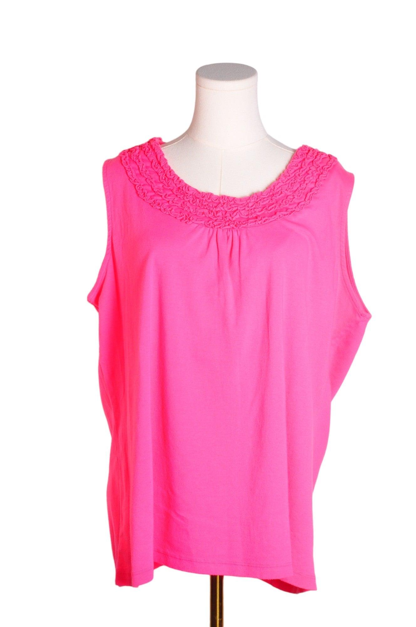 ICANTOO Stylish Pink Regular-fit Women's Blouses - Size L