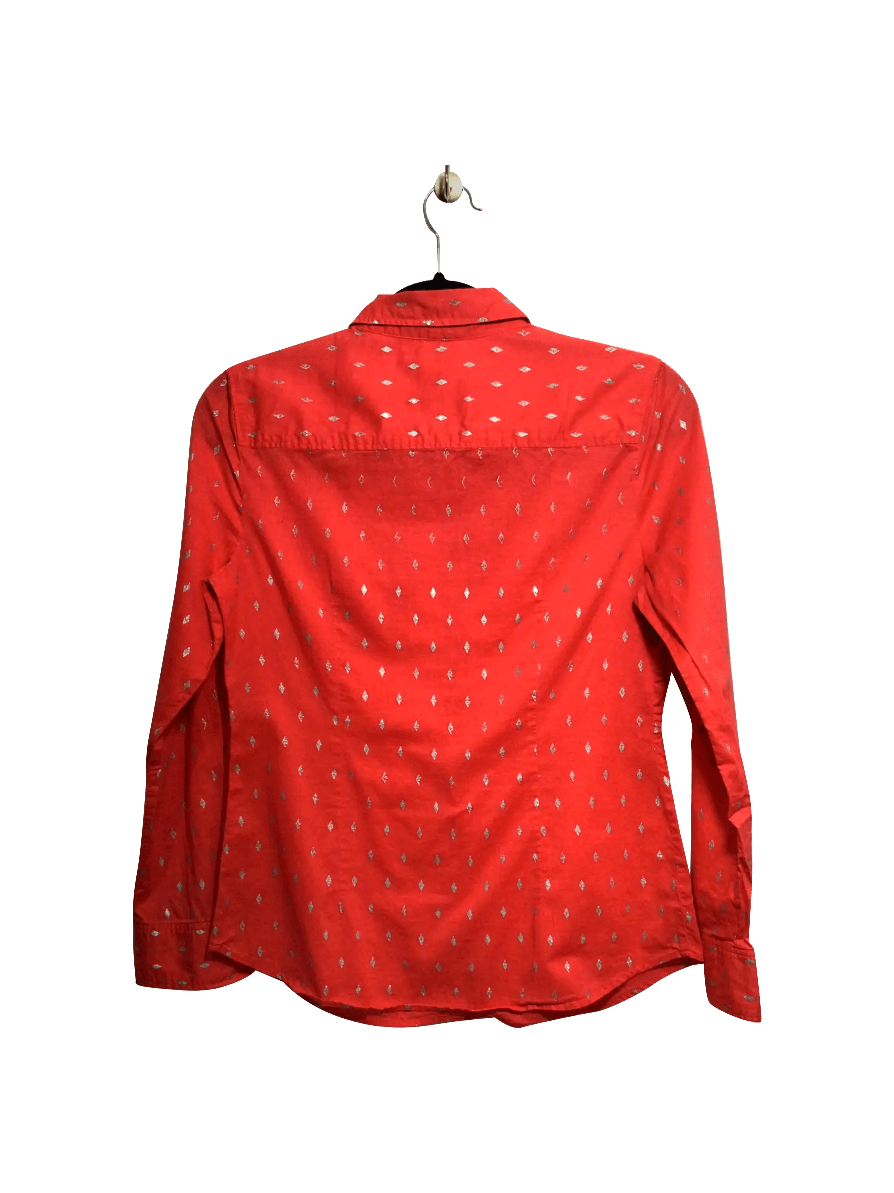 BANANA REPUBLIC Stylish Orange Regular Fit Button-down Top - Size XS